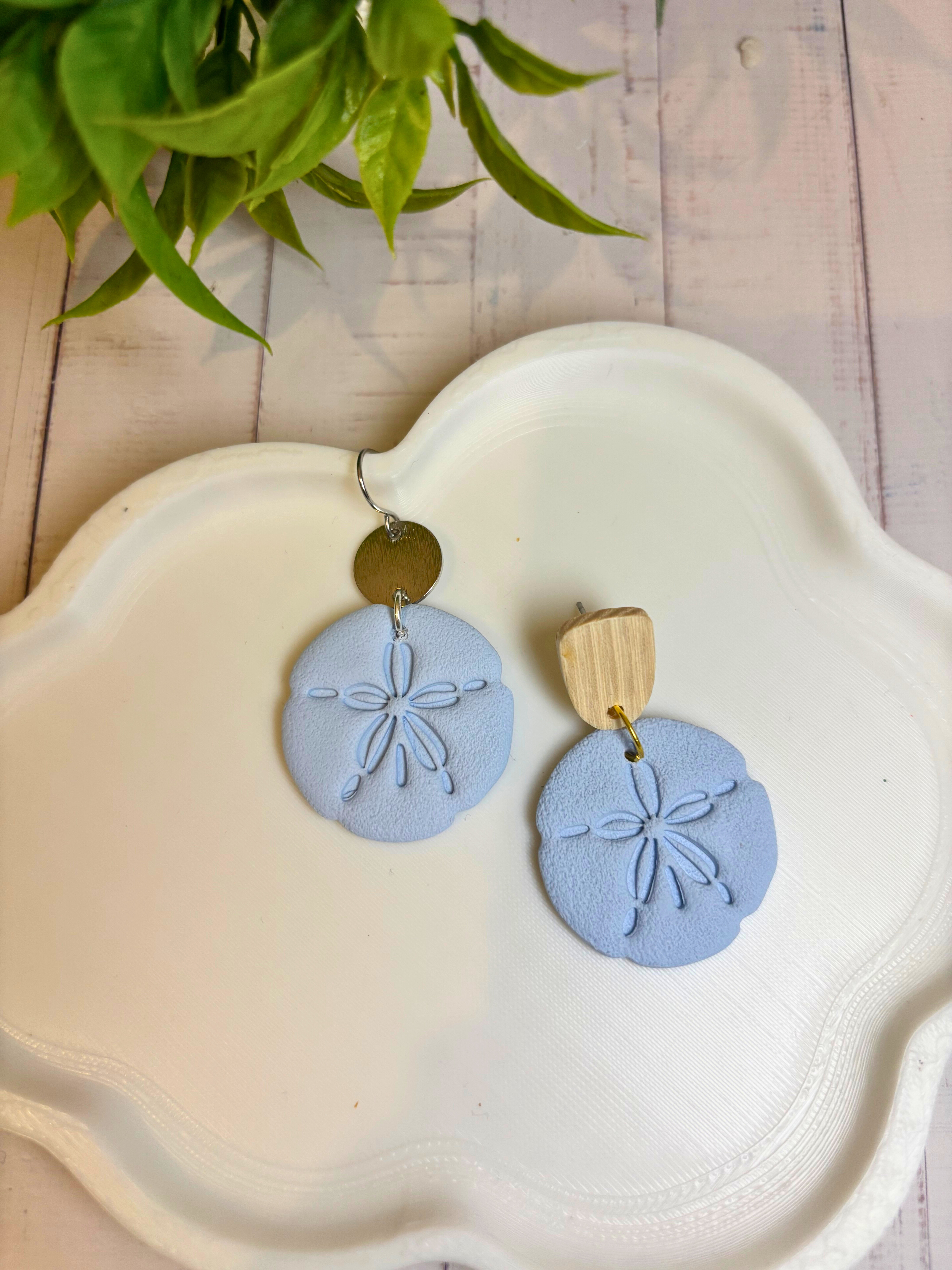 Seaside Stories | Sand Dollar Dangle Earrings