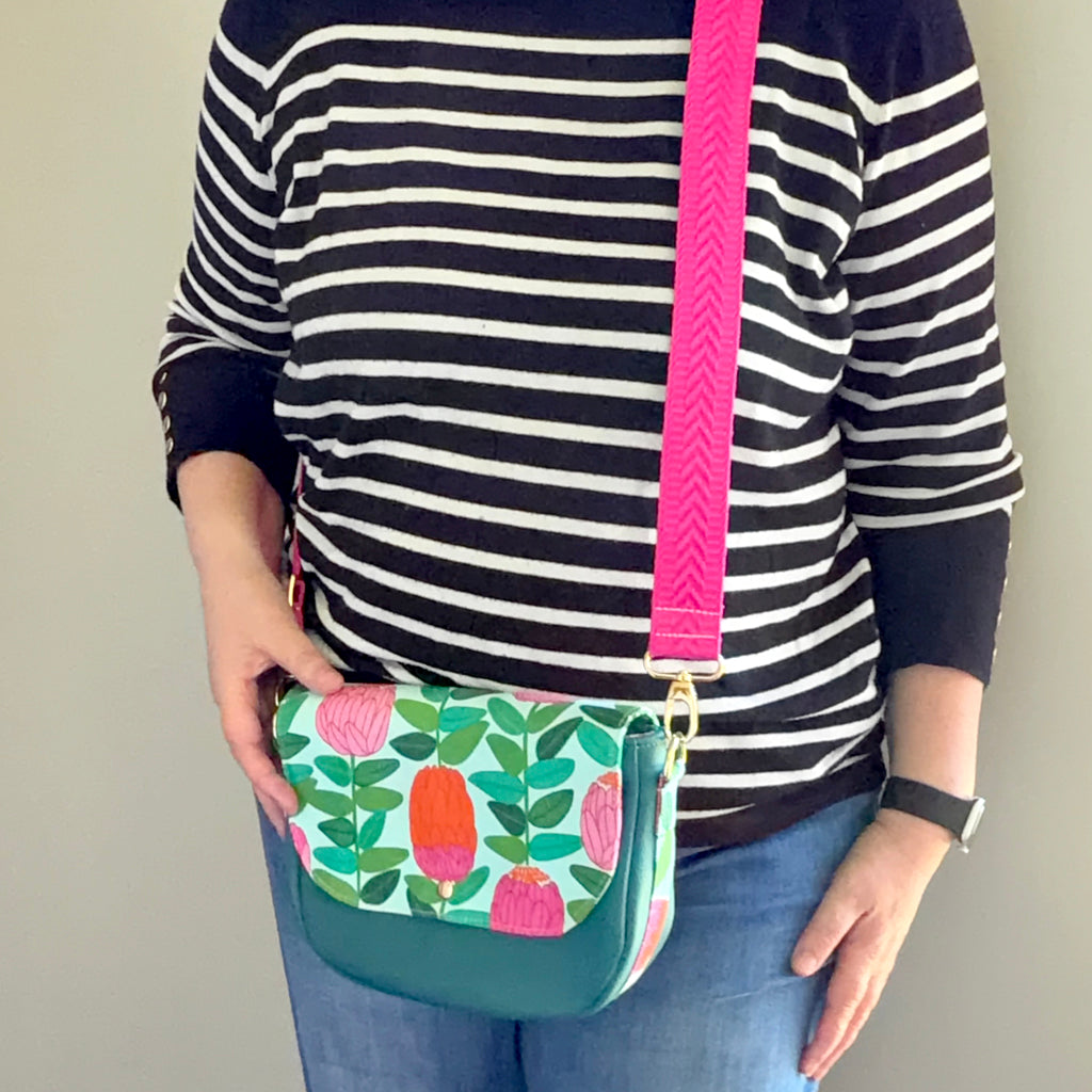 Handmade crossbody bag | Colourful & Floral | Unique