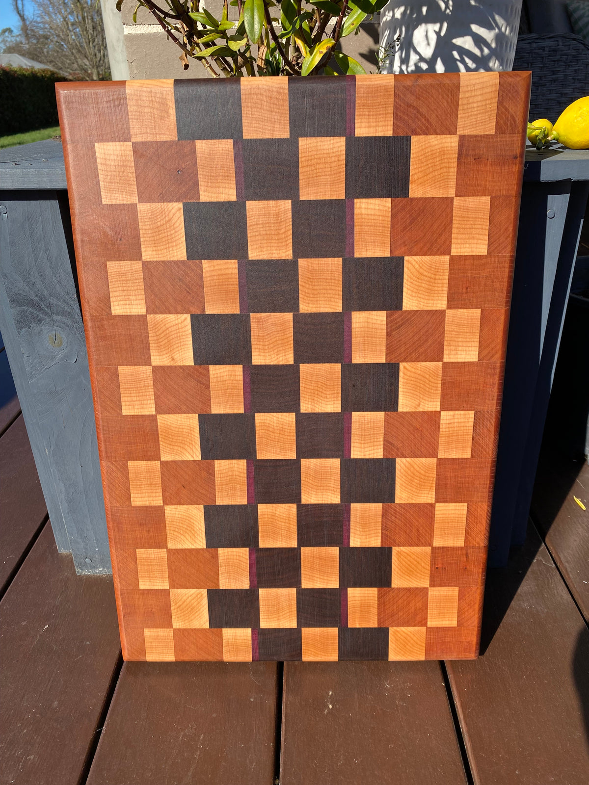 Chopping Board - "The Tri Timber Grid"