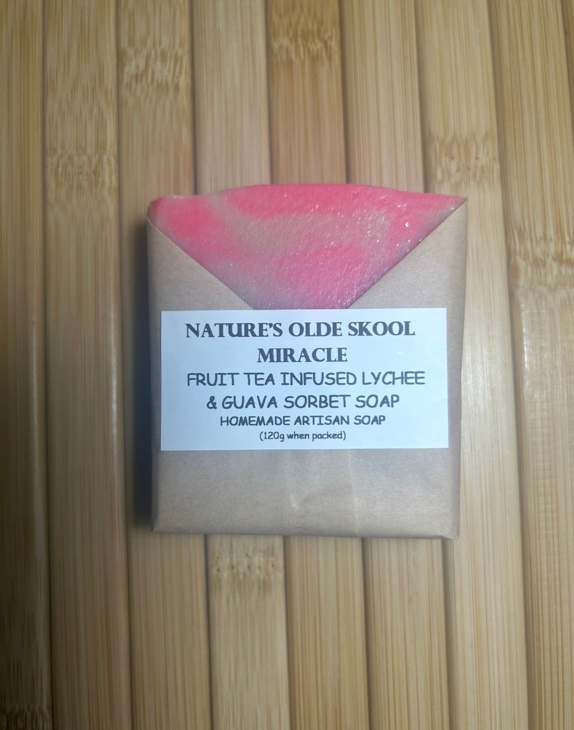 Handcrafted Soap | Lychee & Guava Sorbet | Fruit Tea Infused | Natural Ingredients