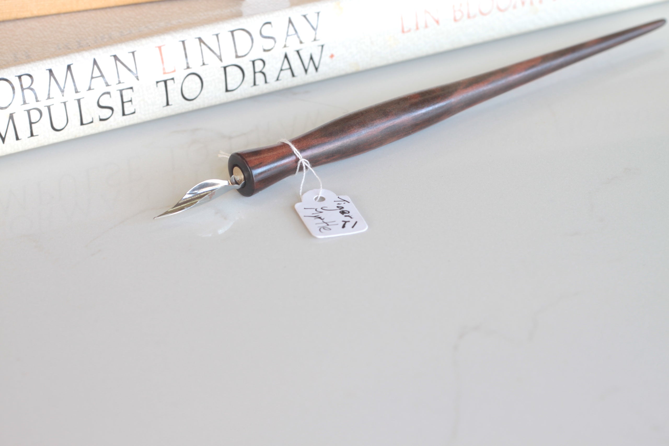 TMT1-Traditional Dip Pen in Tiger Myrtle