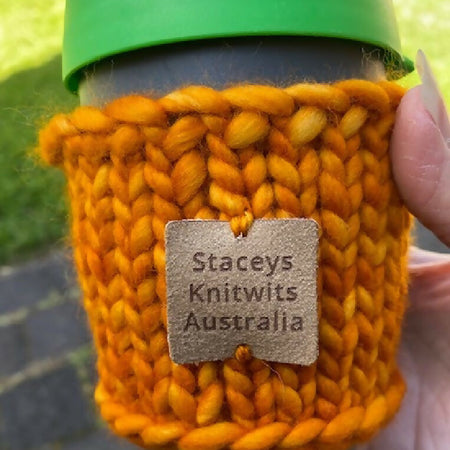 DOWNLOAD - Knitting Pattern - Mug Rug Pattern, Chunky Cup Cosy Pattern