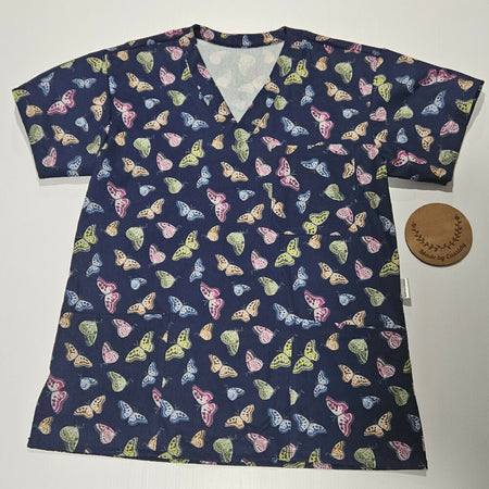 Scrub Top - Butterfly