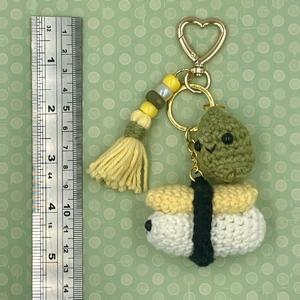 04 Houndy House cute crochet amigurumi bag charm keyring tamago wasabi tassle ac