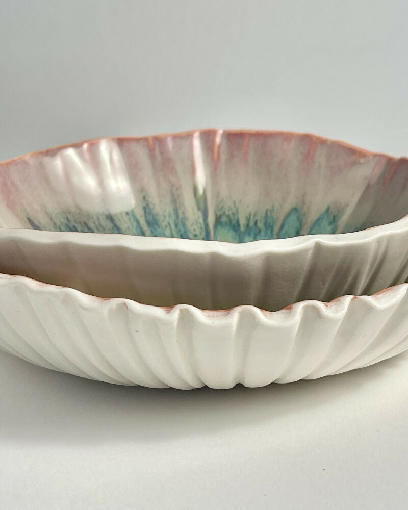 Australian-Ceramic-Pottery-Artist-Ana-Ceramica-Home-Decor-Kitchen-and-Dining-Servingware-Ceramic-Ruffle-Bowl-Large-Medium-Organic-Free-Flowing-Handmade-Pottery