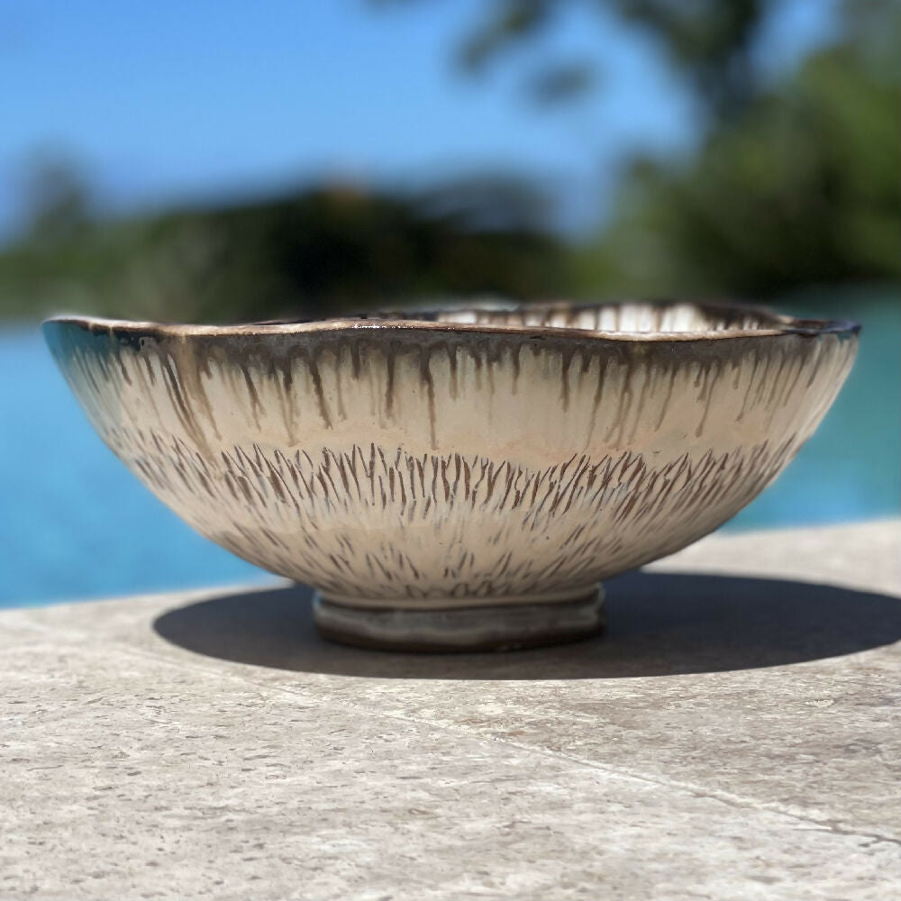 Australian Ceramic Artist Ana Ceramica Home Decor Kitchen and Dining Servingware Rustic Ceramic Serving Bowl Australian Pottery Ceramics