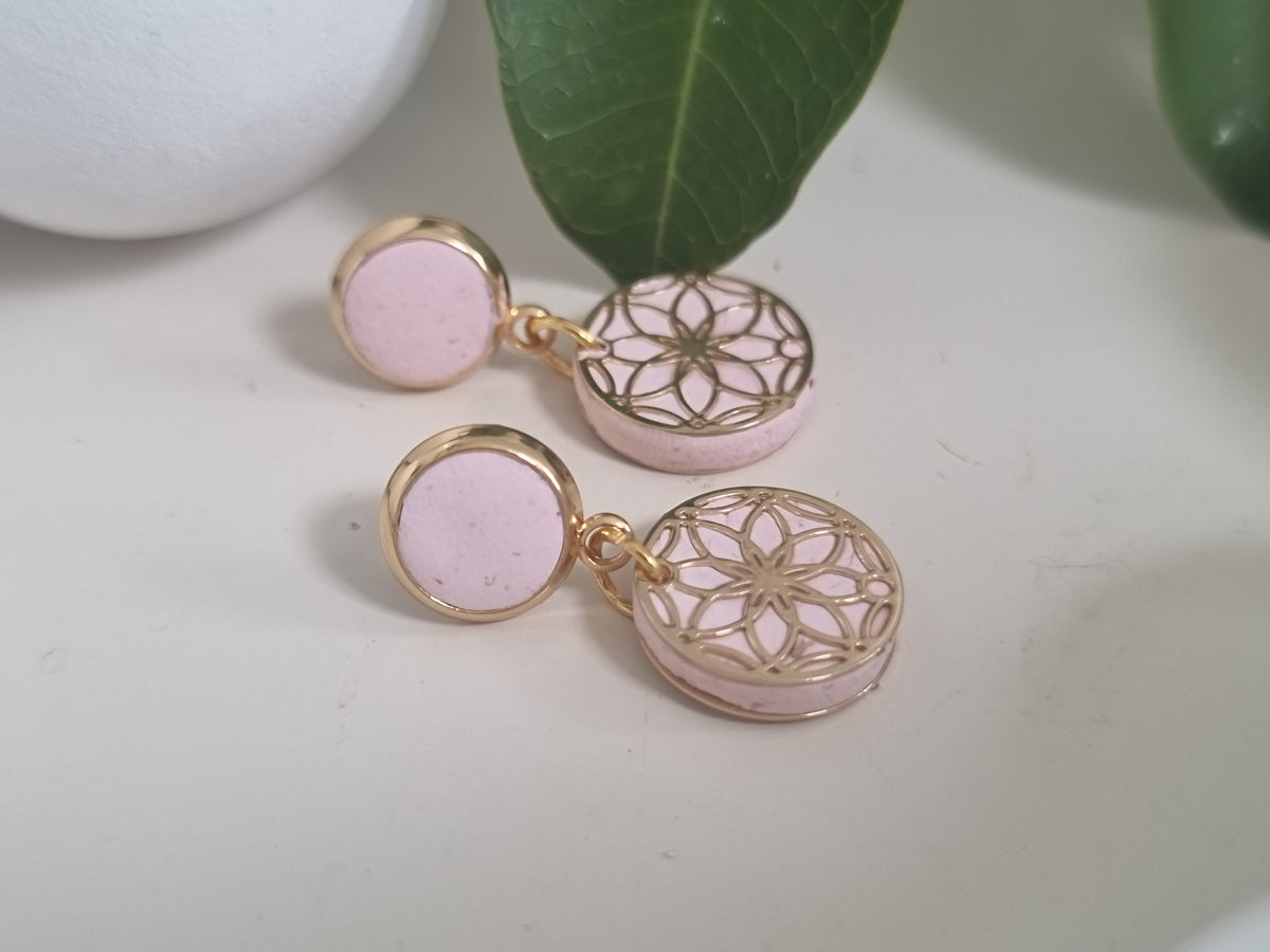 Blush Lace Dangles