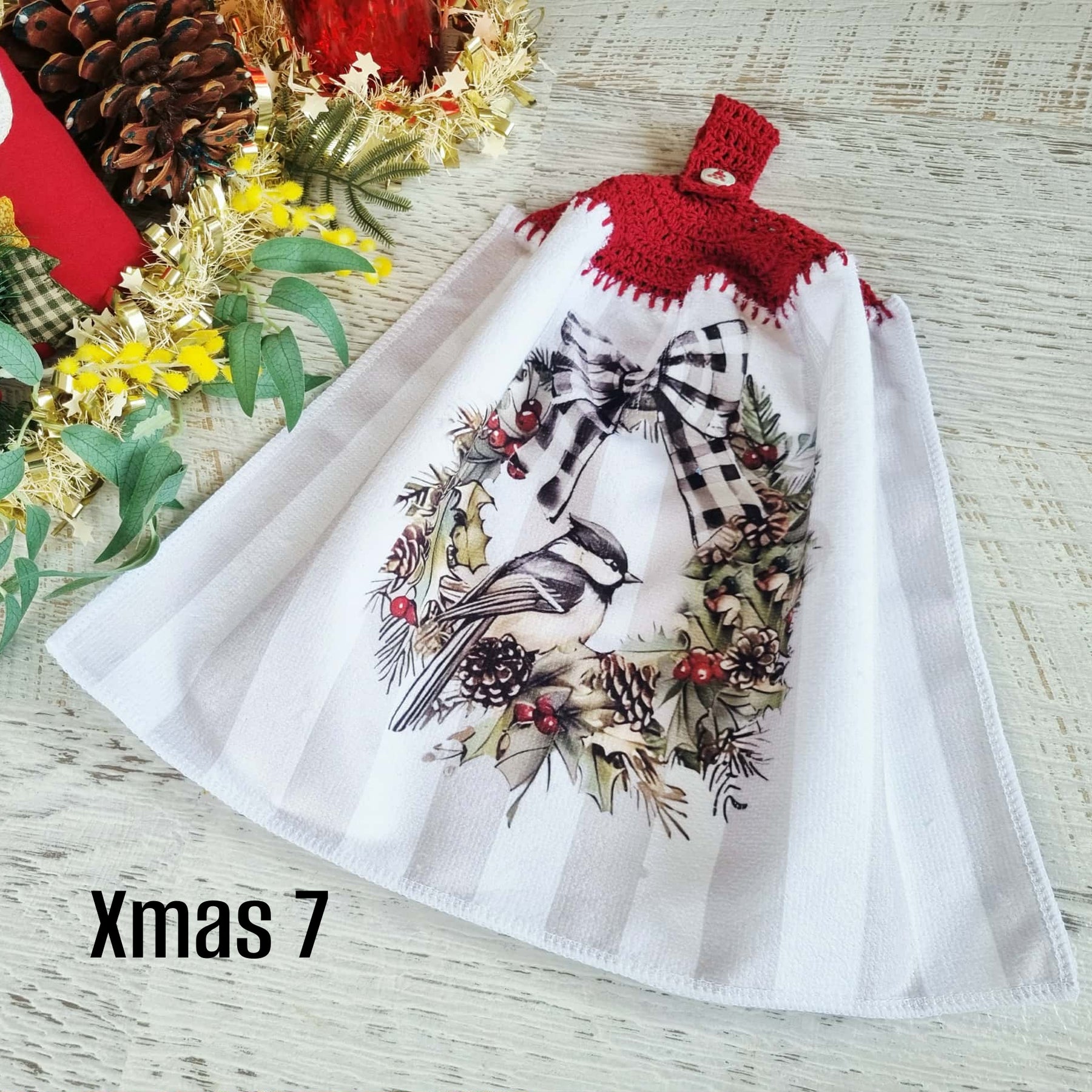 Kitchen Hand Towel | Christmas | Hanging | SINGLE LAYER - 9 Styles