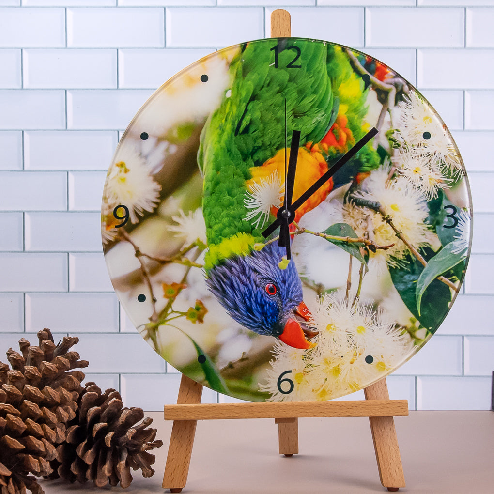 Wall Clock - Tempered Glass - Nature Photography