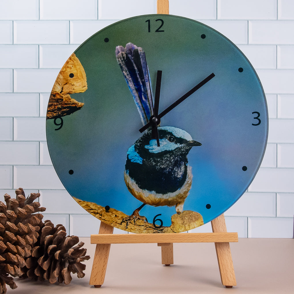 Wall Clock - Tempered Glass - Nature Photography