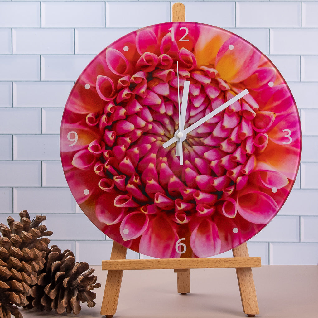 Wall Clock - Tempered Glass - Nature Photography