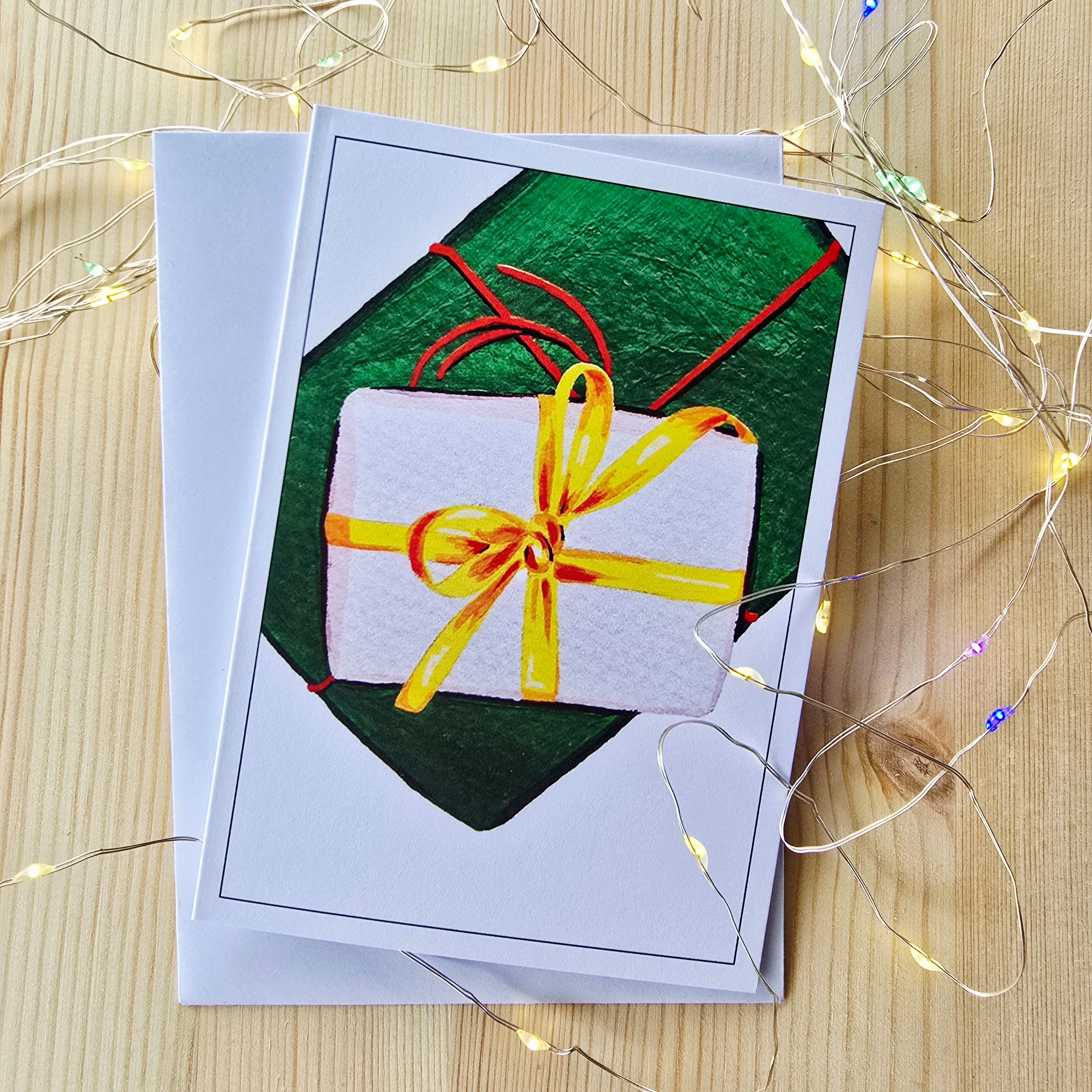 Christmas Tree Gift Wrap and Card Set