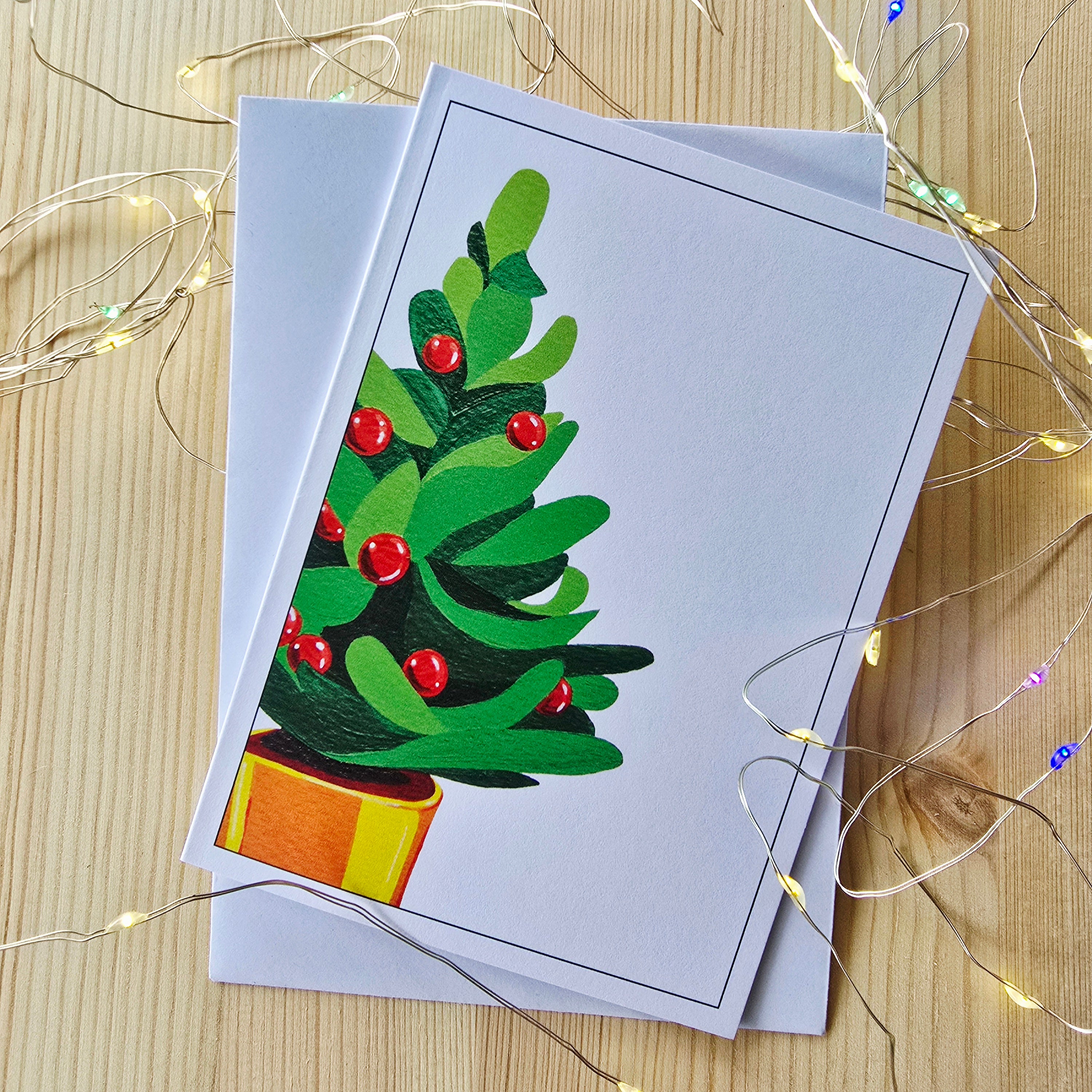 Christmas Tree Gift Wrap and Card Set