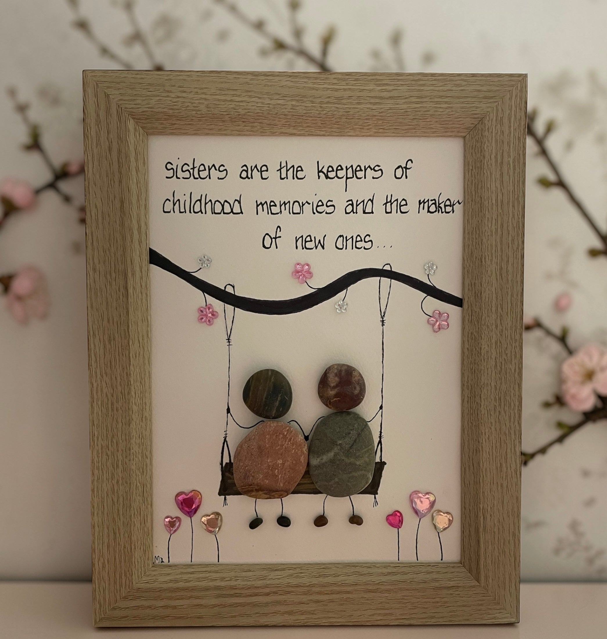 Celebrating sisters one pebble at a time