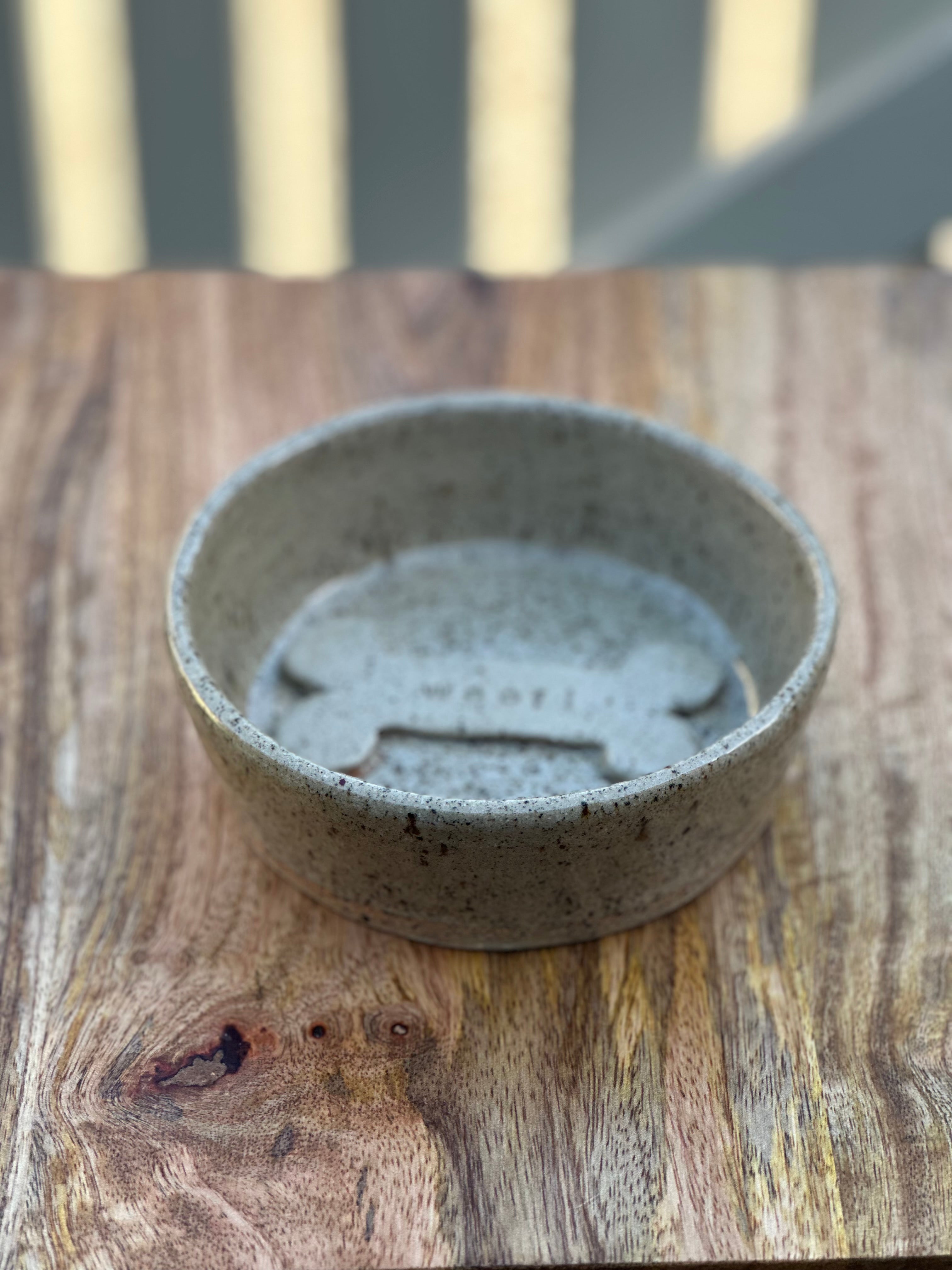 A Ceramic Dog Bowl - Medium