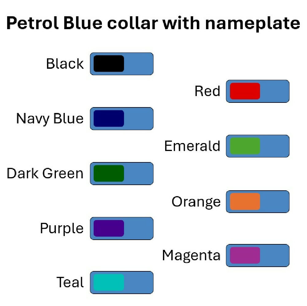 Personalised Waterproof Dog Collar - Light Colours
