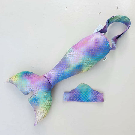 Mermaid tail and crown dress up costume accessory for ages 1-12