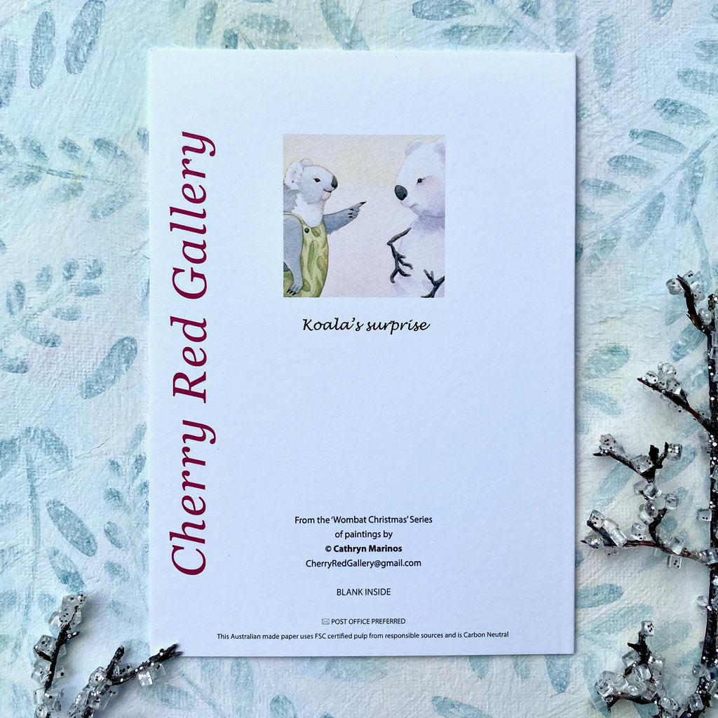 Five Australian Animal Eco-Paper Greeting Cards (xp-koas)