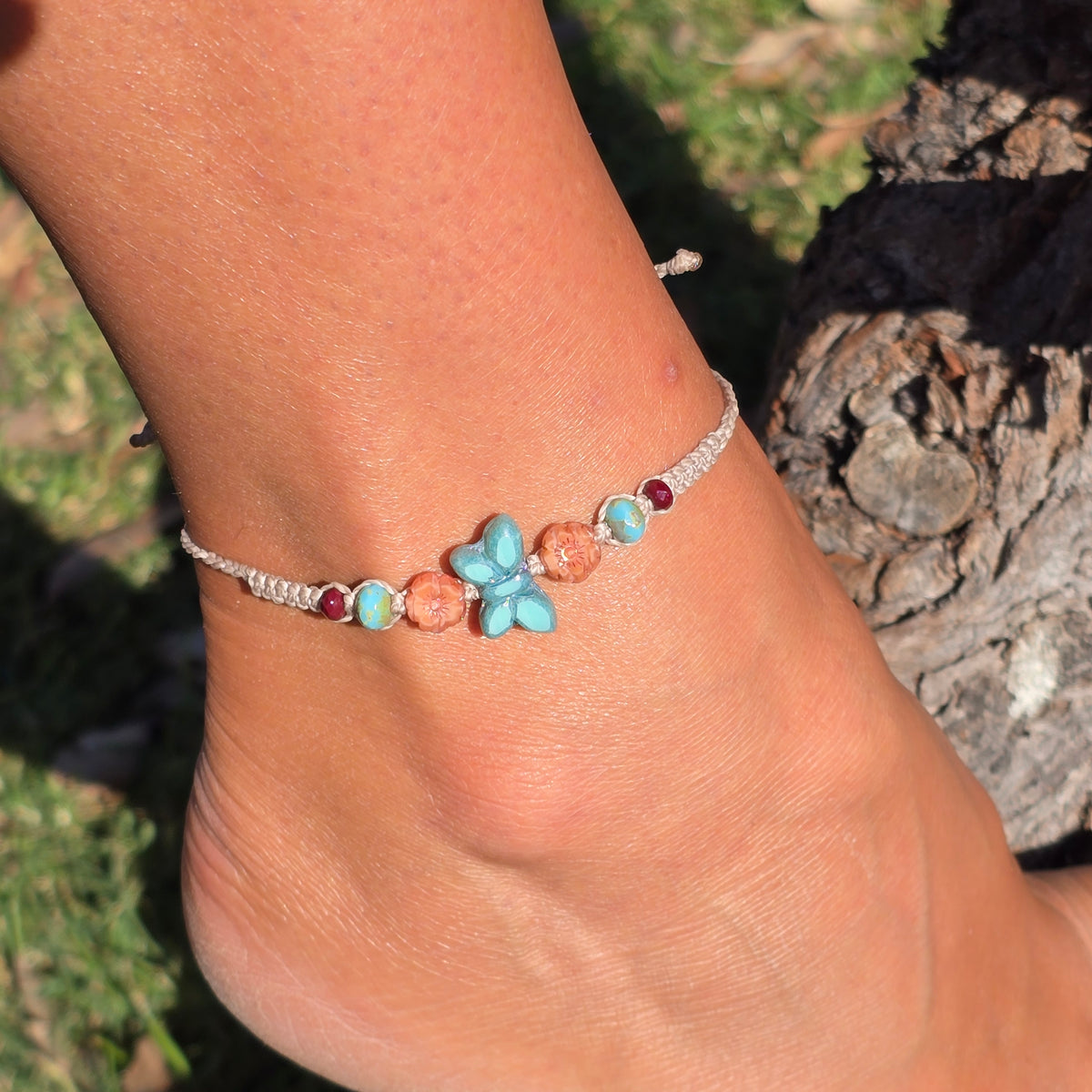 Butterfly Macrame Bracelet/Anklet