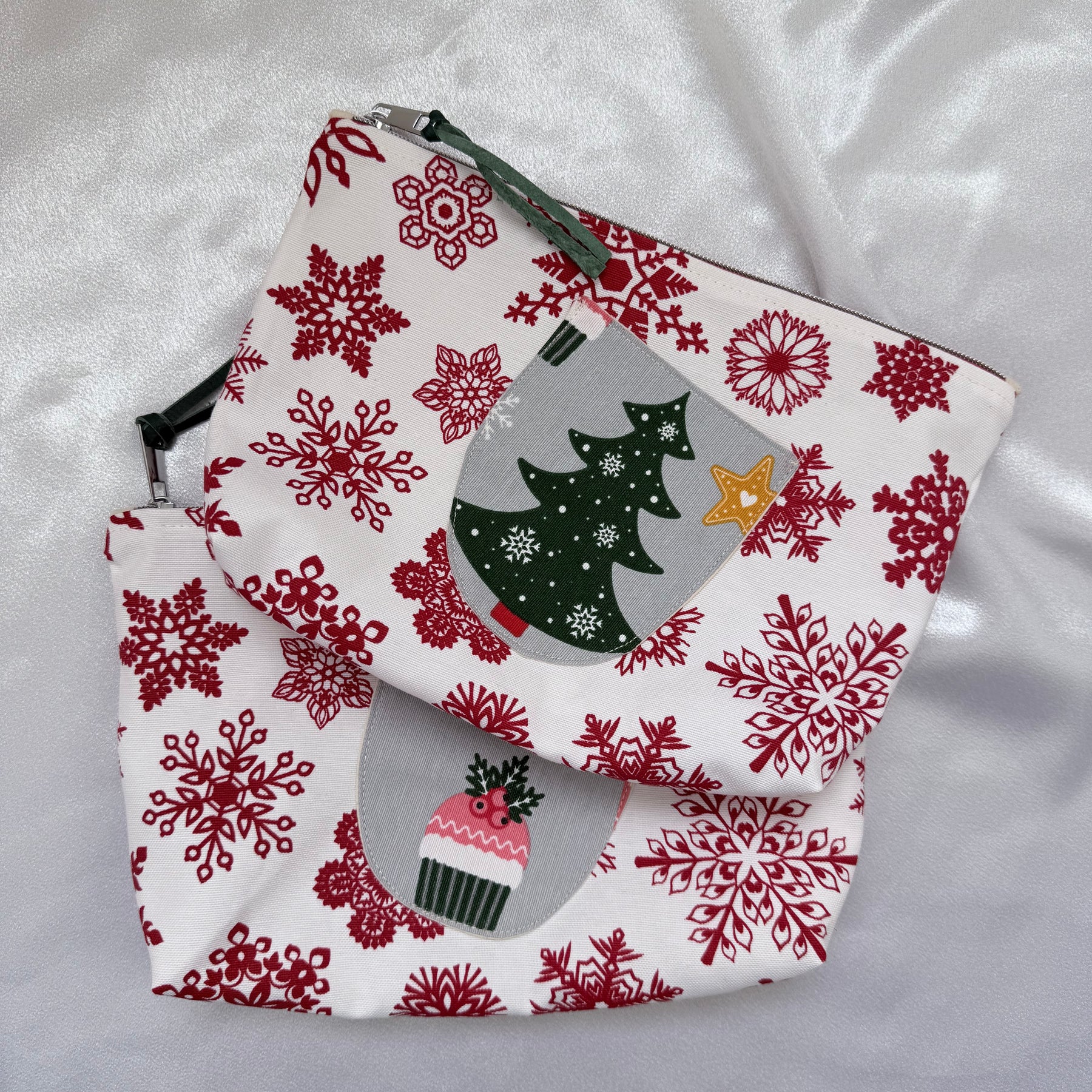 Christmas zippered gift bags