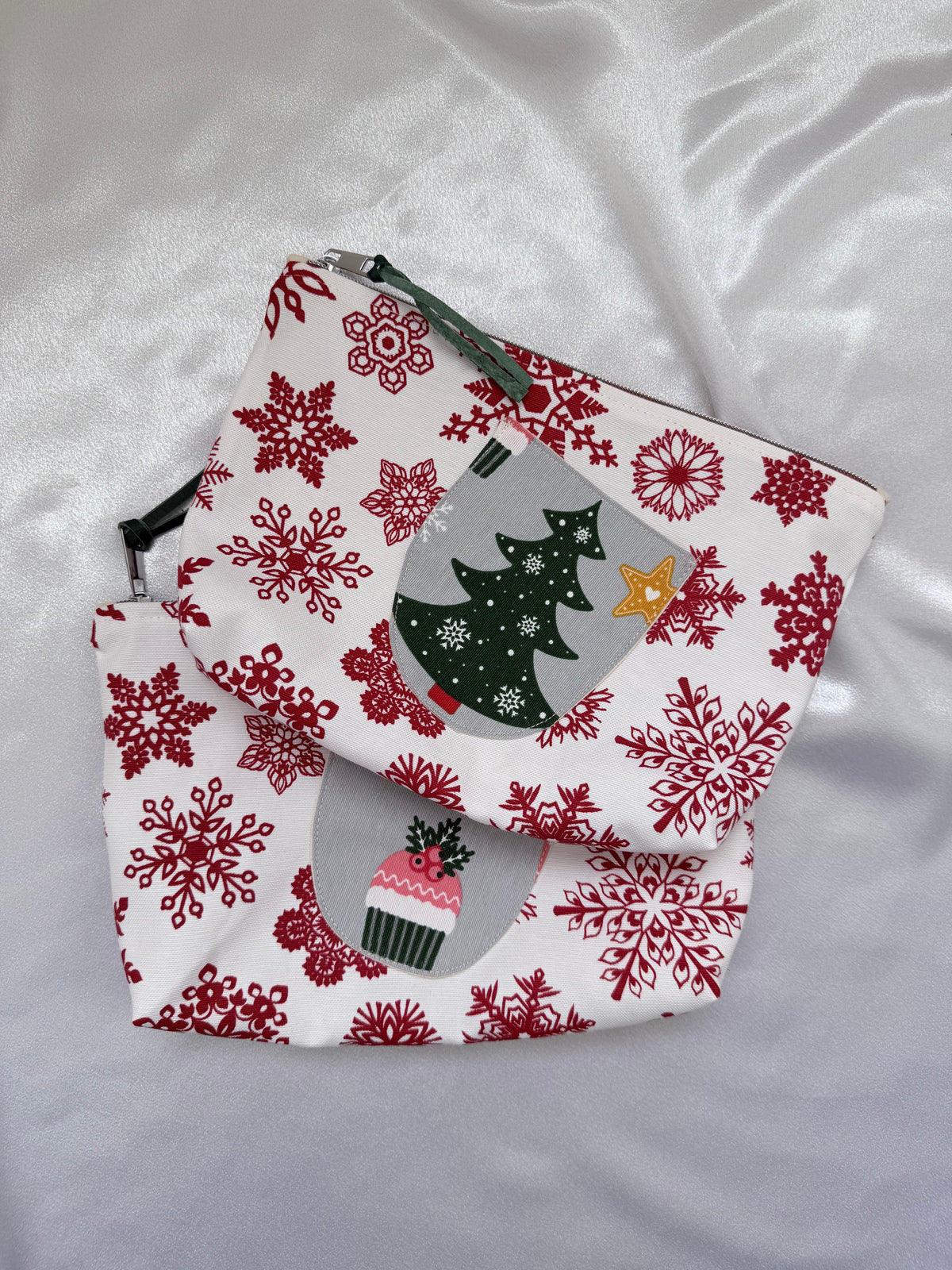 Christmas zippered gift bags