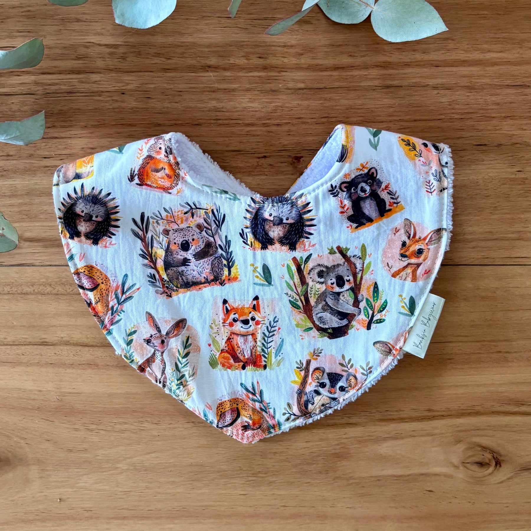 Baby Bib and Burp Cloth Set | Aussie Animal Mix | Ready to Ship