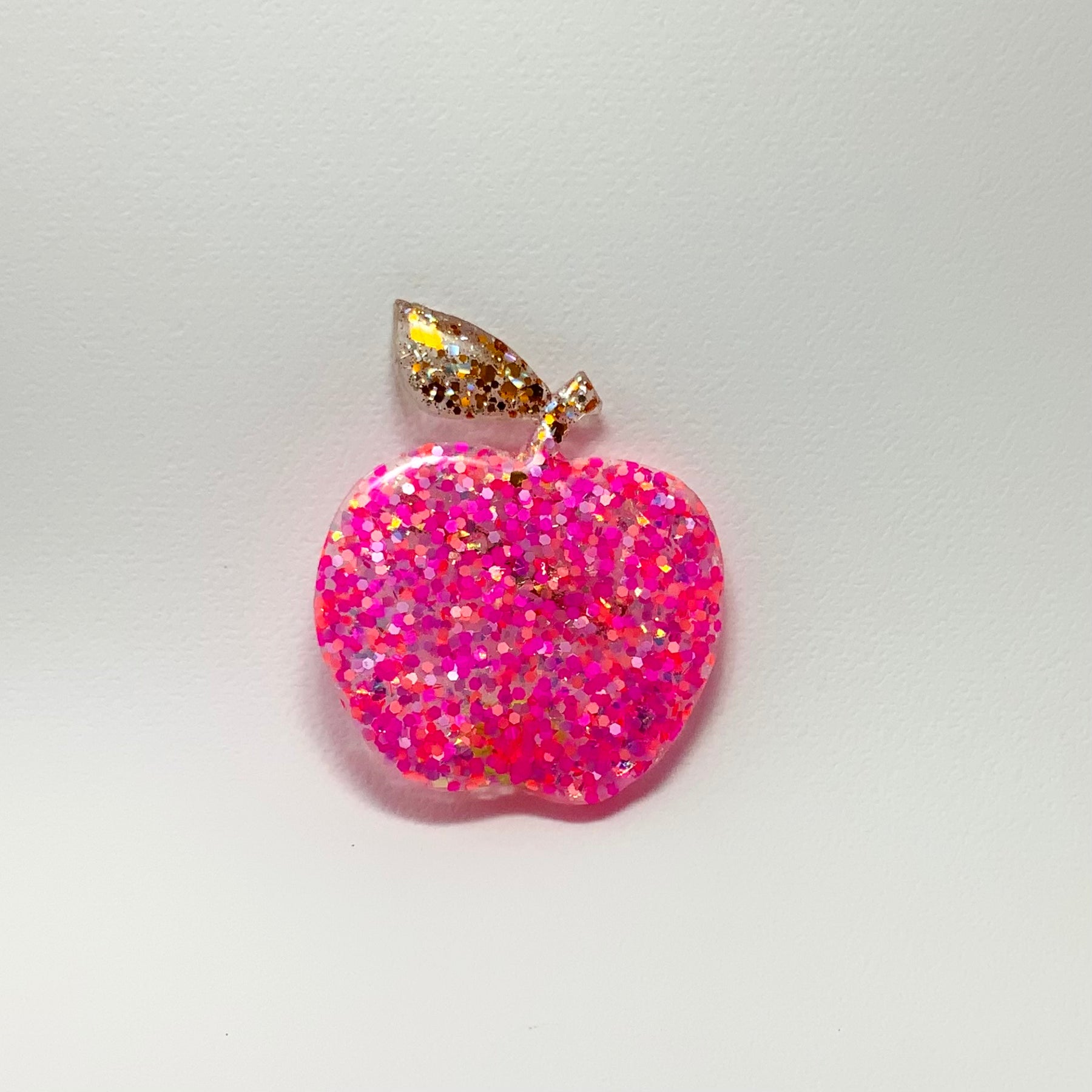 THE APPLE ORCHARD - Handmade Sparkling Resin Apple Brooch