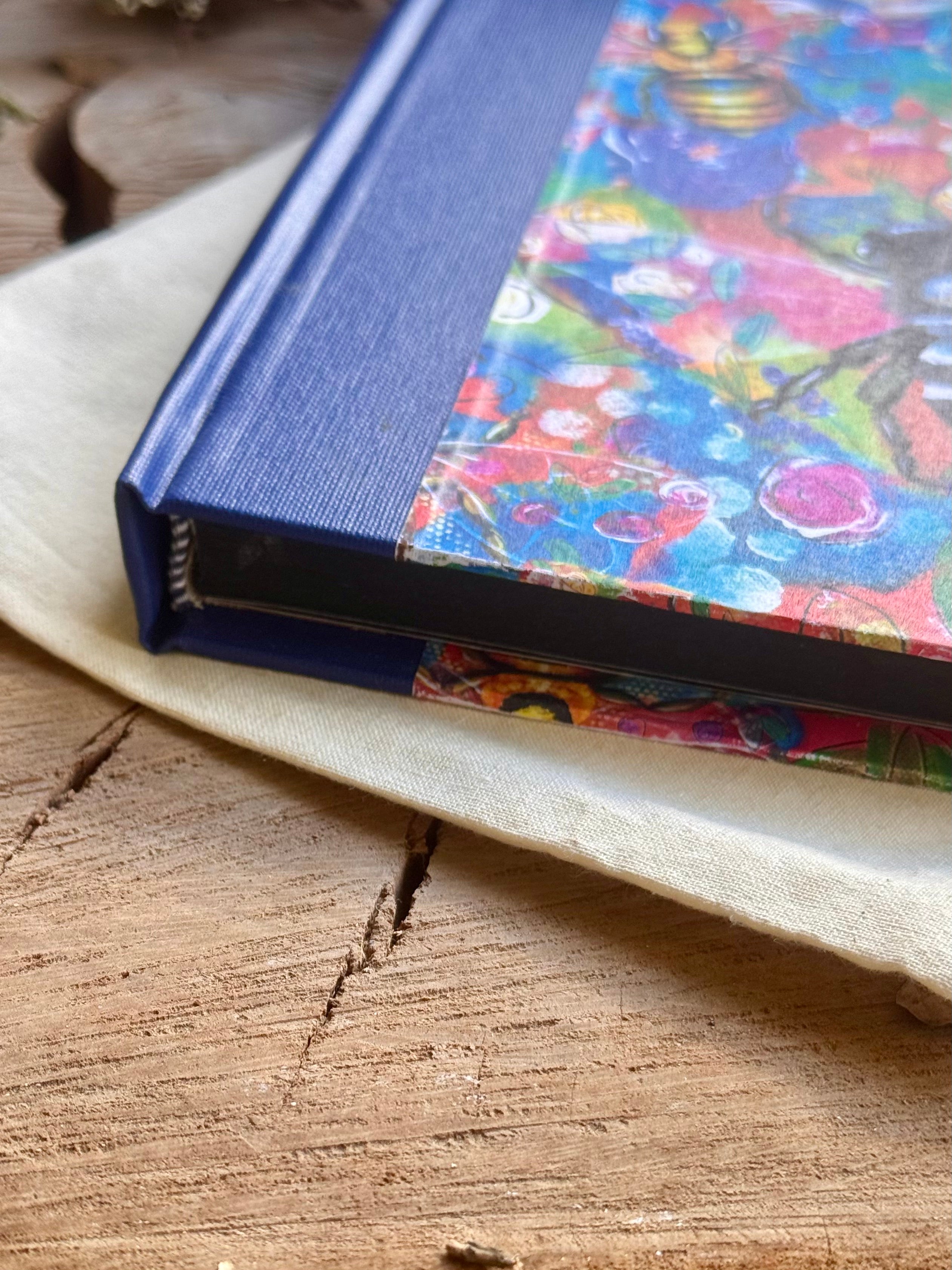 Bees A5 Case Bound Journal - Black Paper Edition