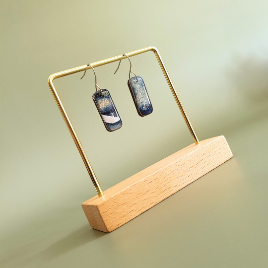 The Bubblegum Sky Collection | Resin art jewellery | Small and medium dangle earrings