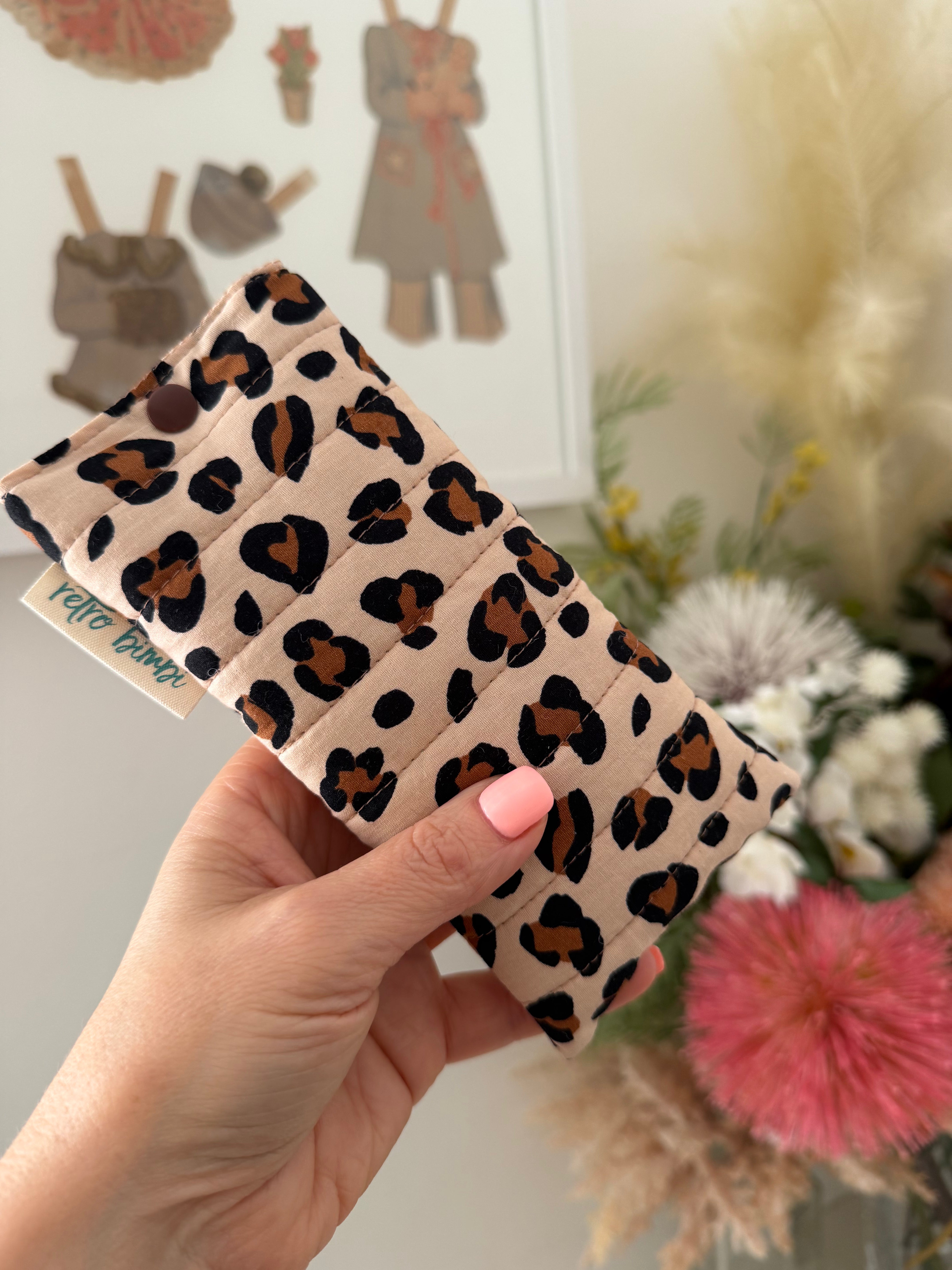 Quilted Glasses Case - Animal Print