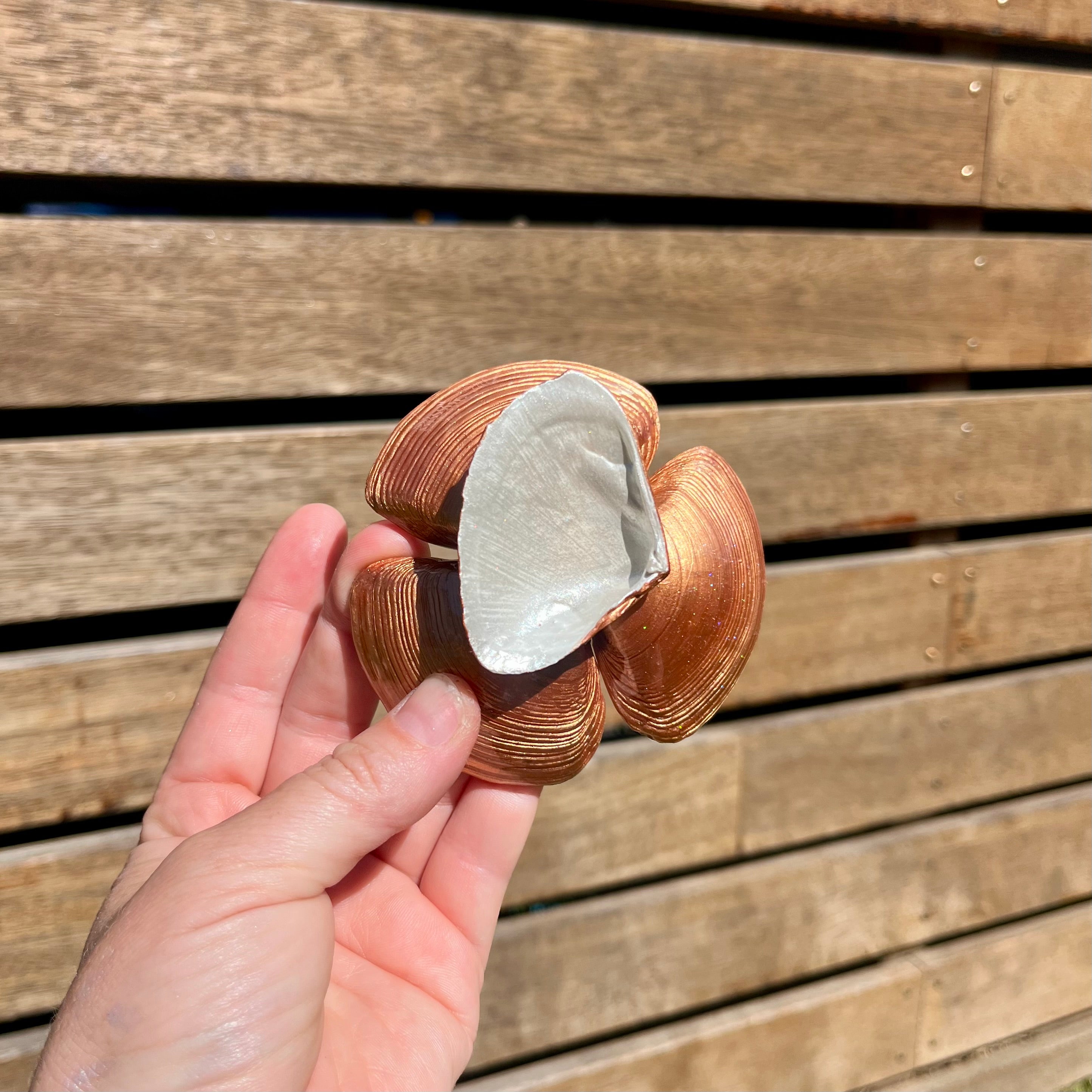 Trinket Dish With Scallop & Pearls