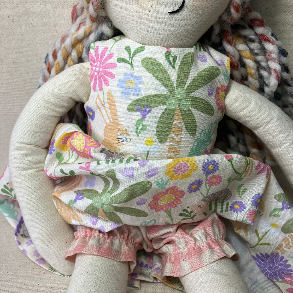 Handmade Fabric Doll (35cm)- Bella