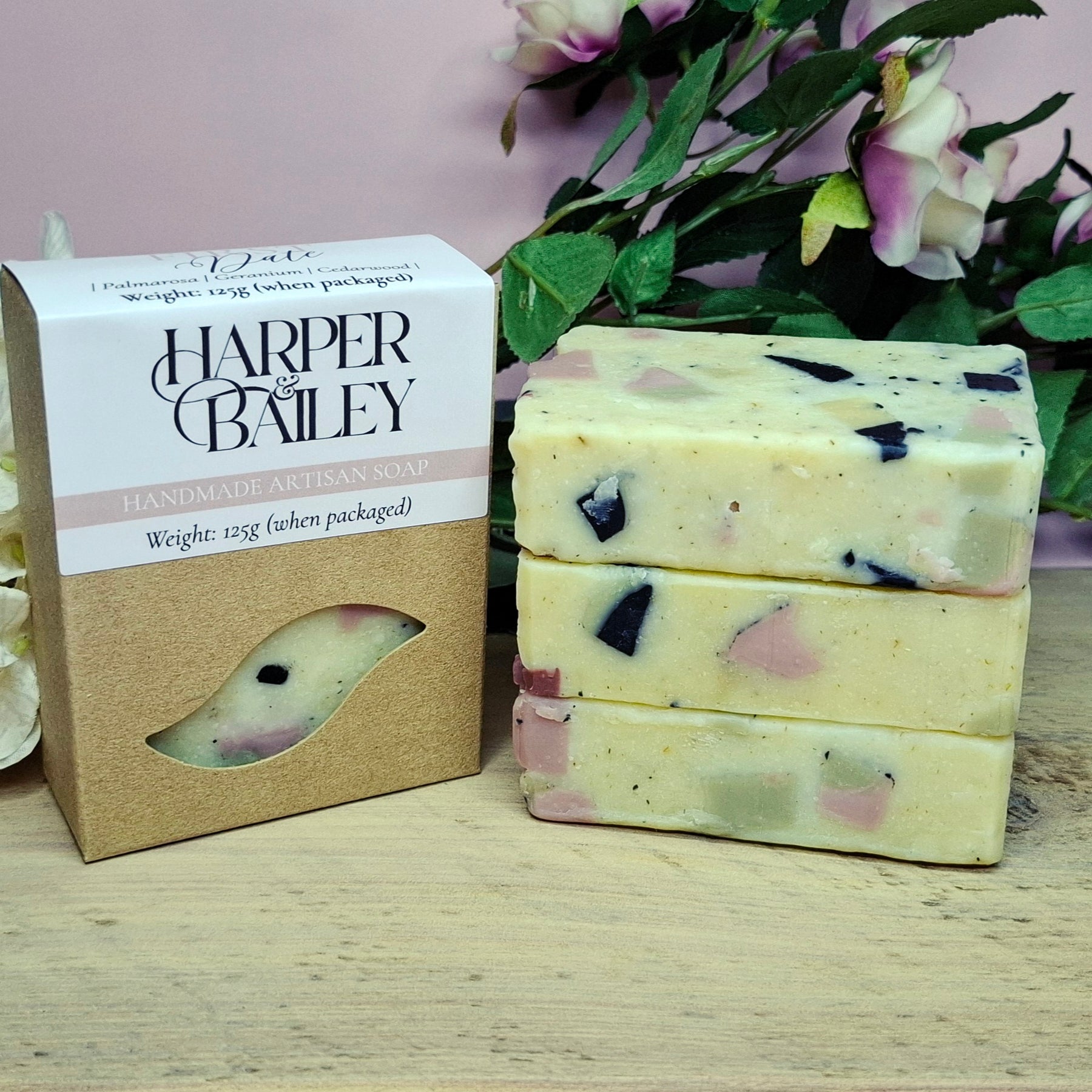 First Date -  Palamrosa and geranium handmade soap