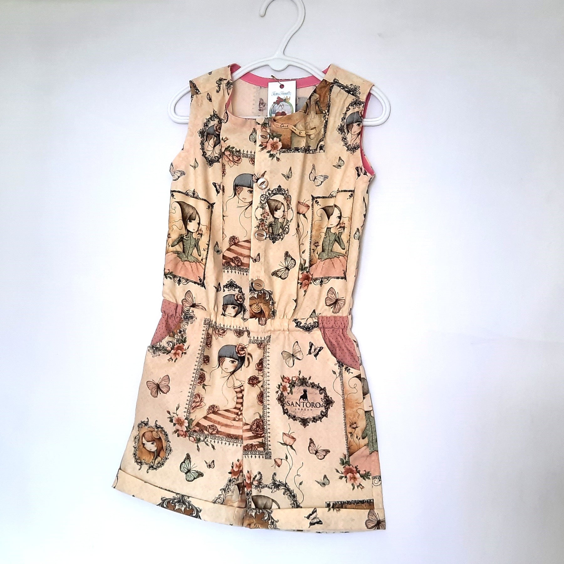 Girl's Romper Safari Birthday Outfit