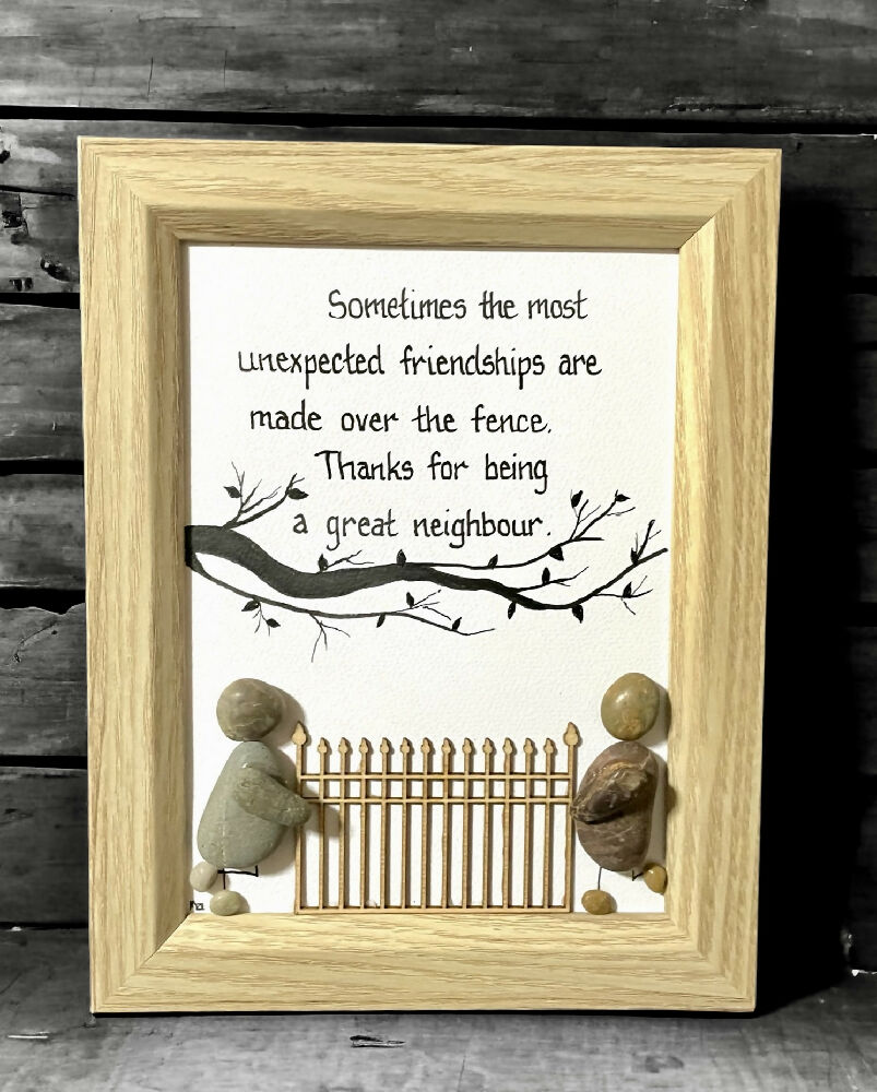 Pebble Picture - Neighbour - Friendship