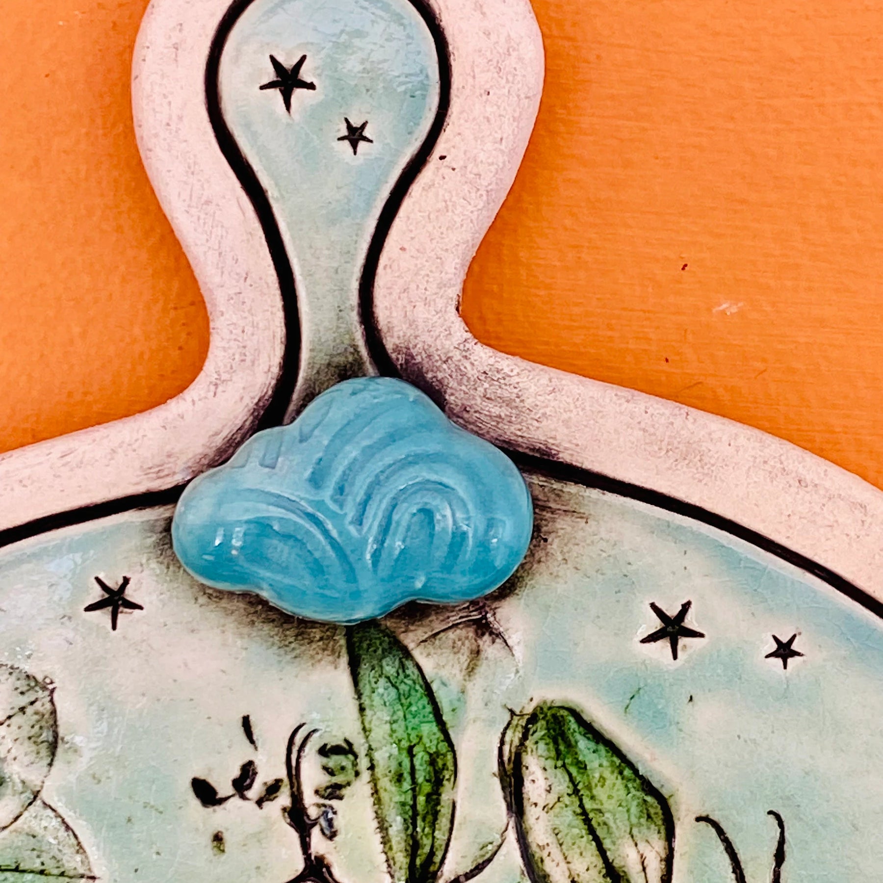 Whimsical Wall Shelf/Shrine/Altar with a Bunny