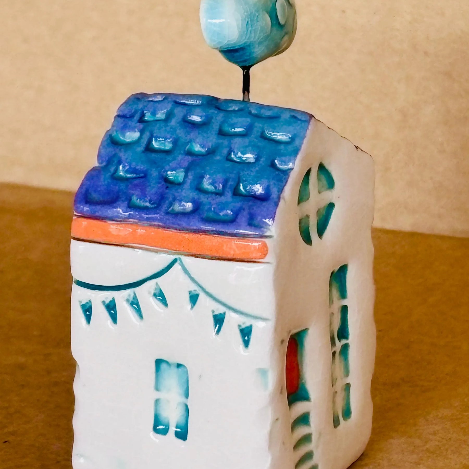 Whimsical Mini Ceramic House