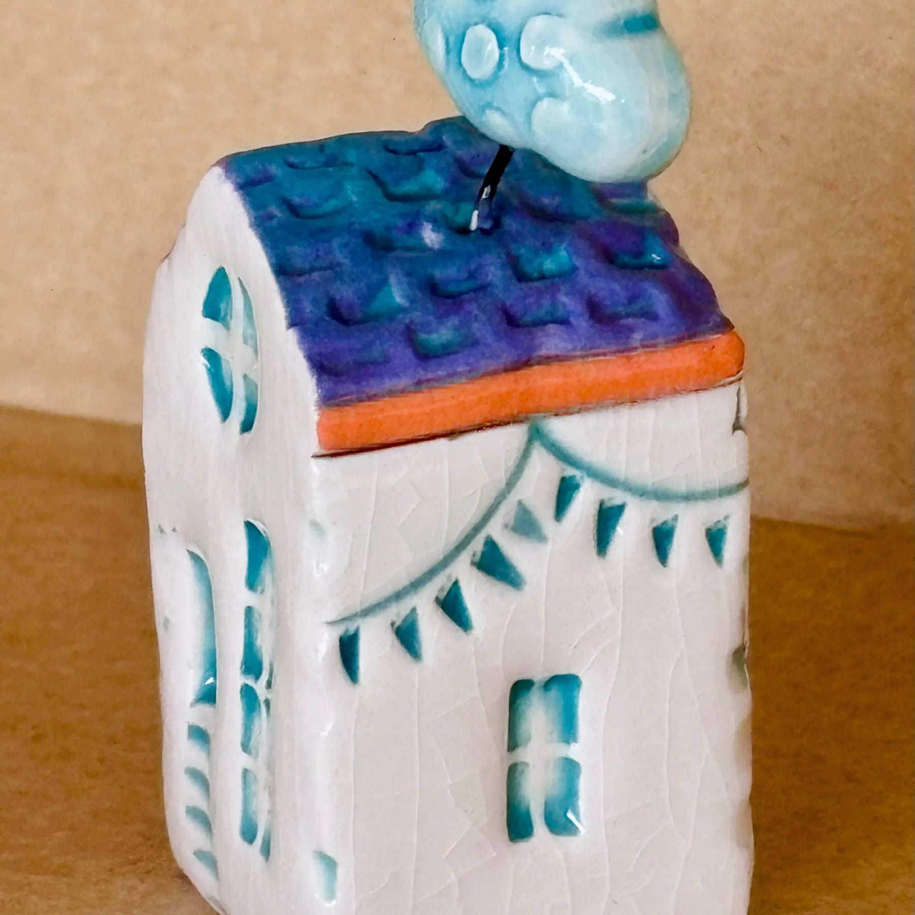 Whimsical Mini Ceramic House