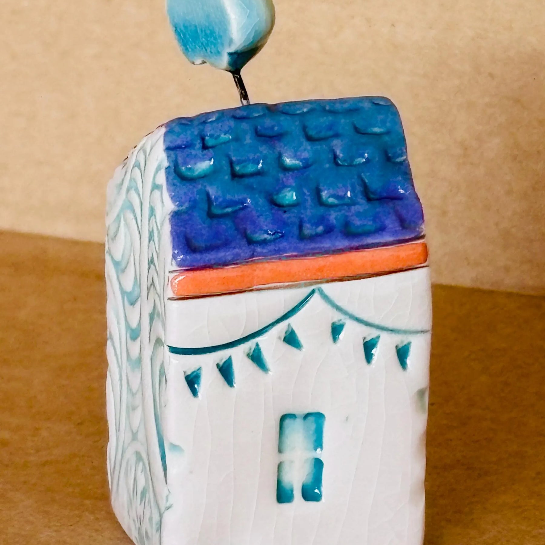 Whimsical Mini Ceramic House
