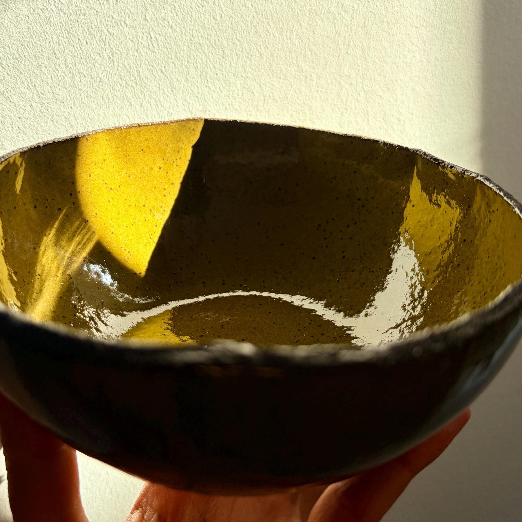 Handmade Stoneware Bowl – Matcha Green Collection, Rustic Ceramic Bowl