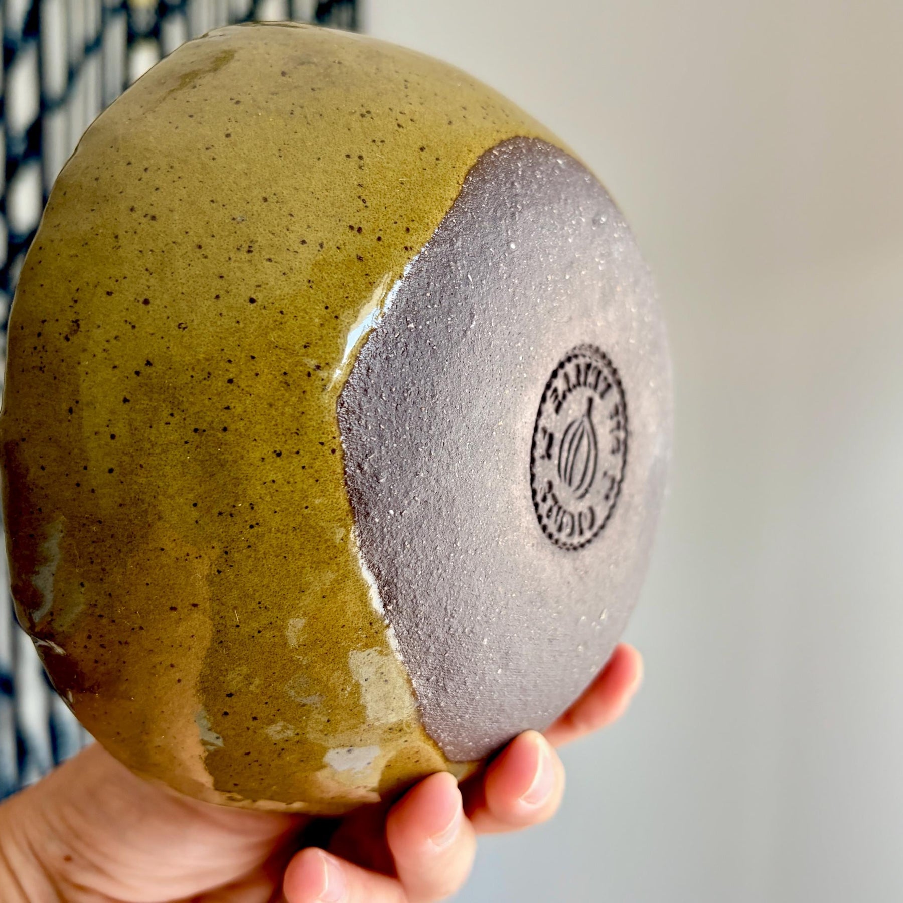 Handmade Stoneware Bowl – Matcha Green Collection, Rustic Ceramic Bowl
