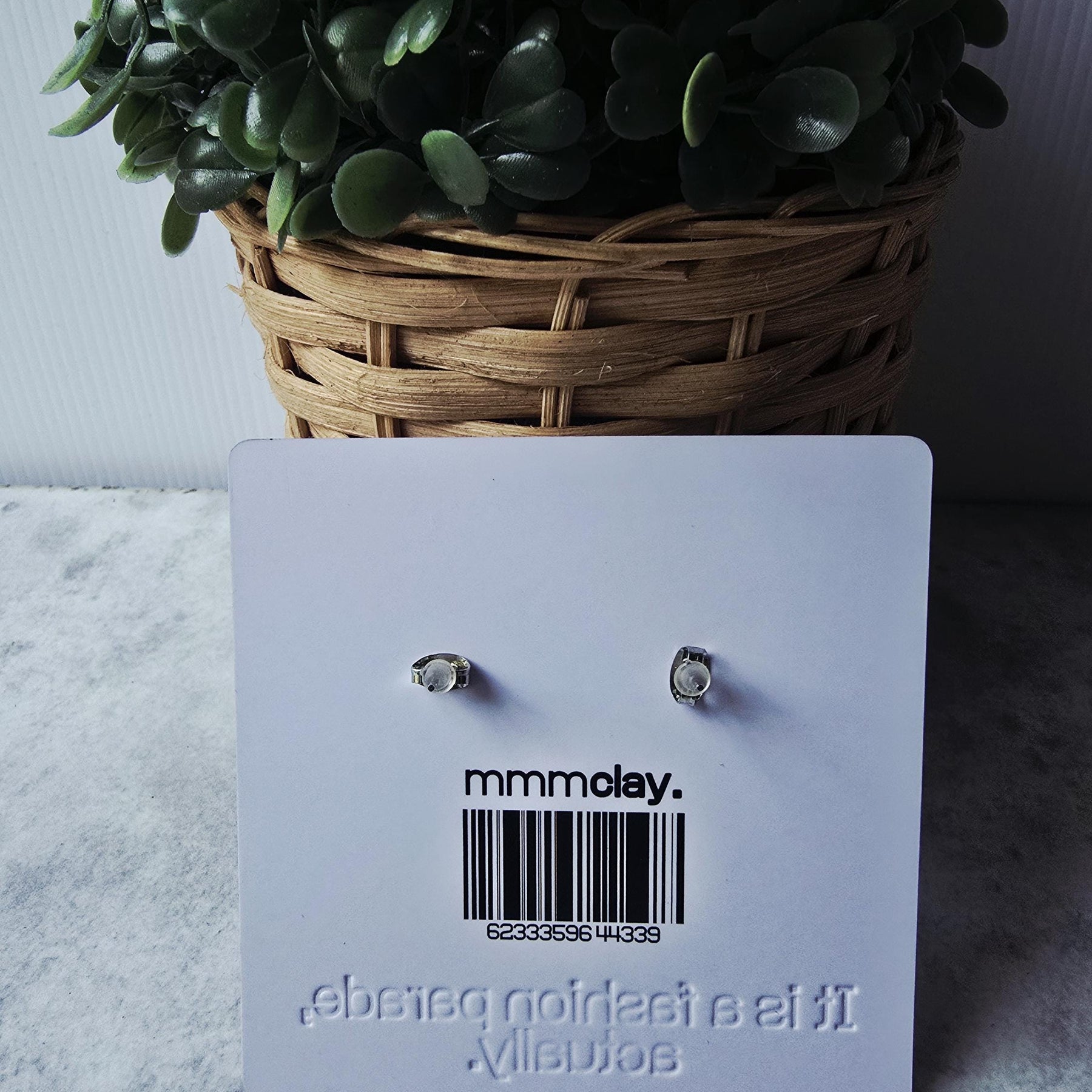 Neon Green Purple Triangle Studs