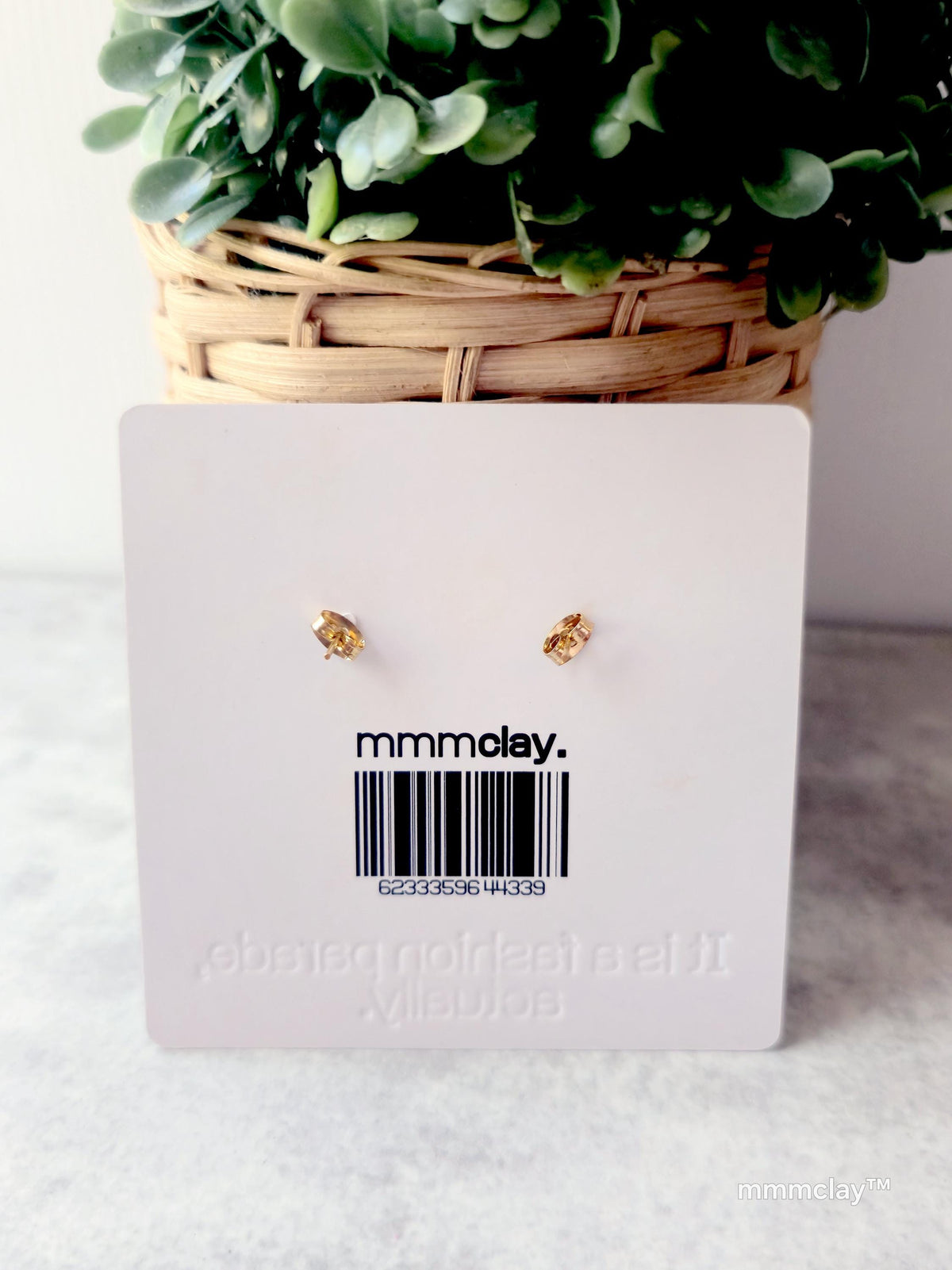 Teal Mustard Black Geometric Polymer Clay Dangle Earrings