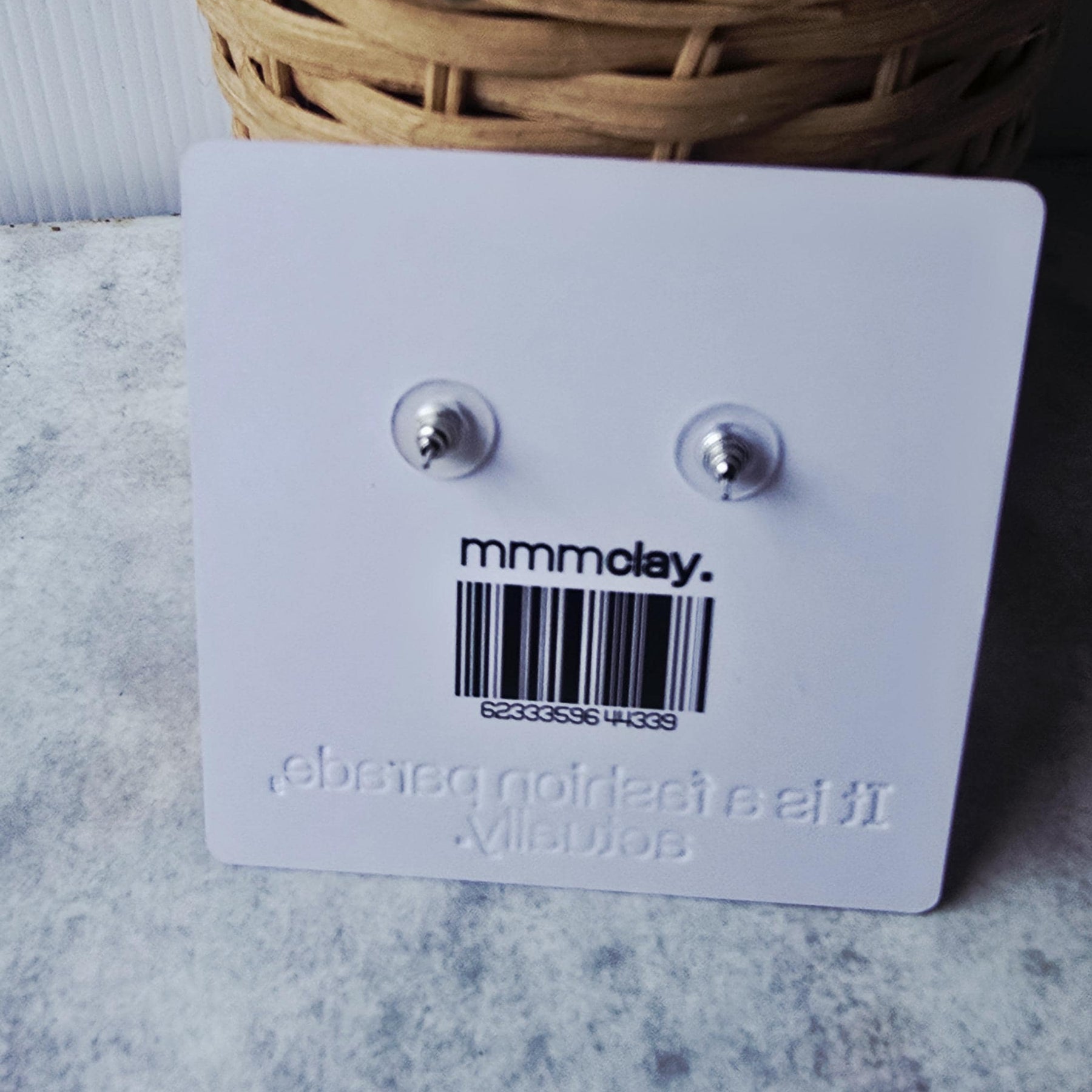 Electric Light Blue Marbled Rectanglular Polymer Clay Drops