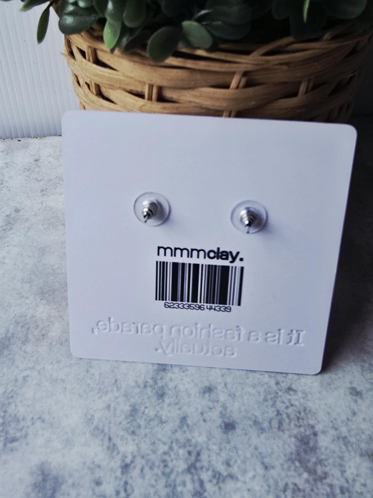 Electric Light Blue Marbled Rectanglular Polymer Clay Drops