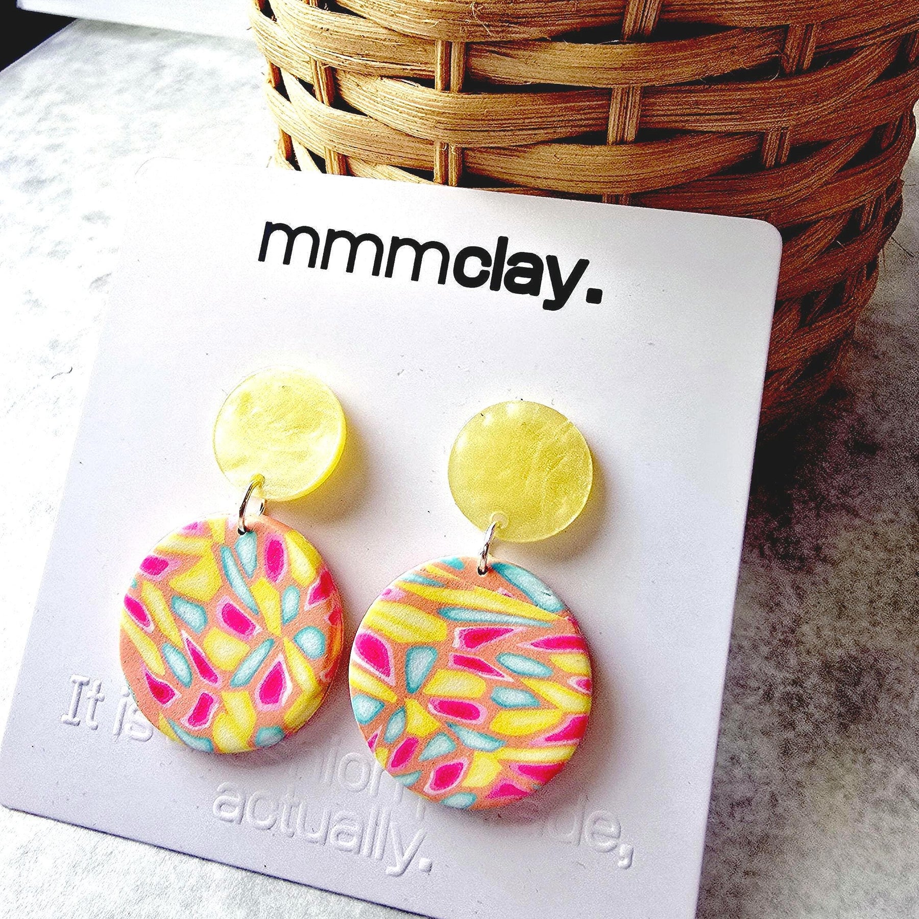 Pastel Yellow Double Disc Drops