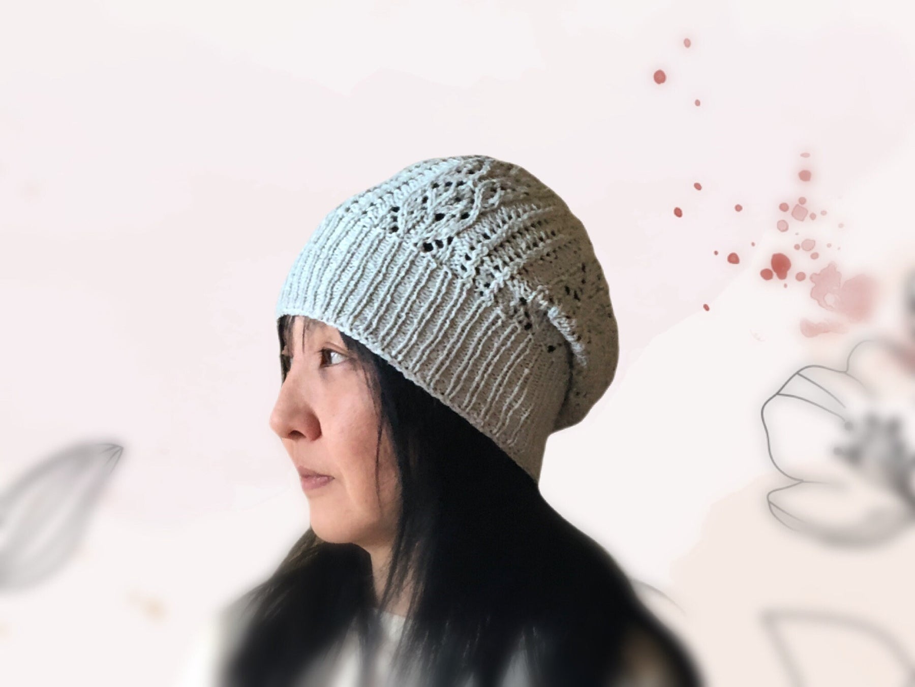 Saji Beanie Hat PDF pattern for knitters