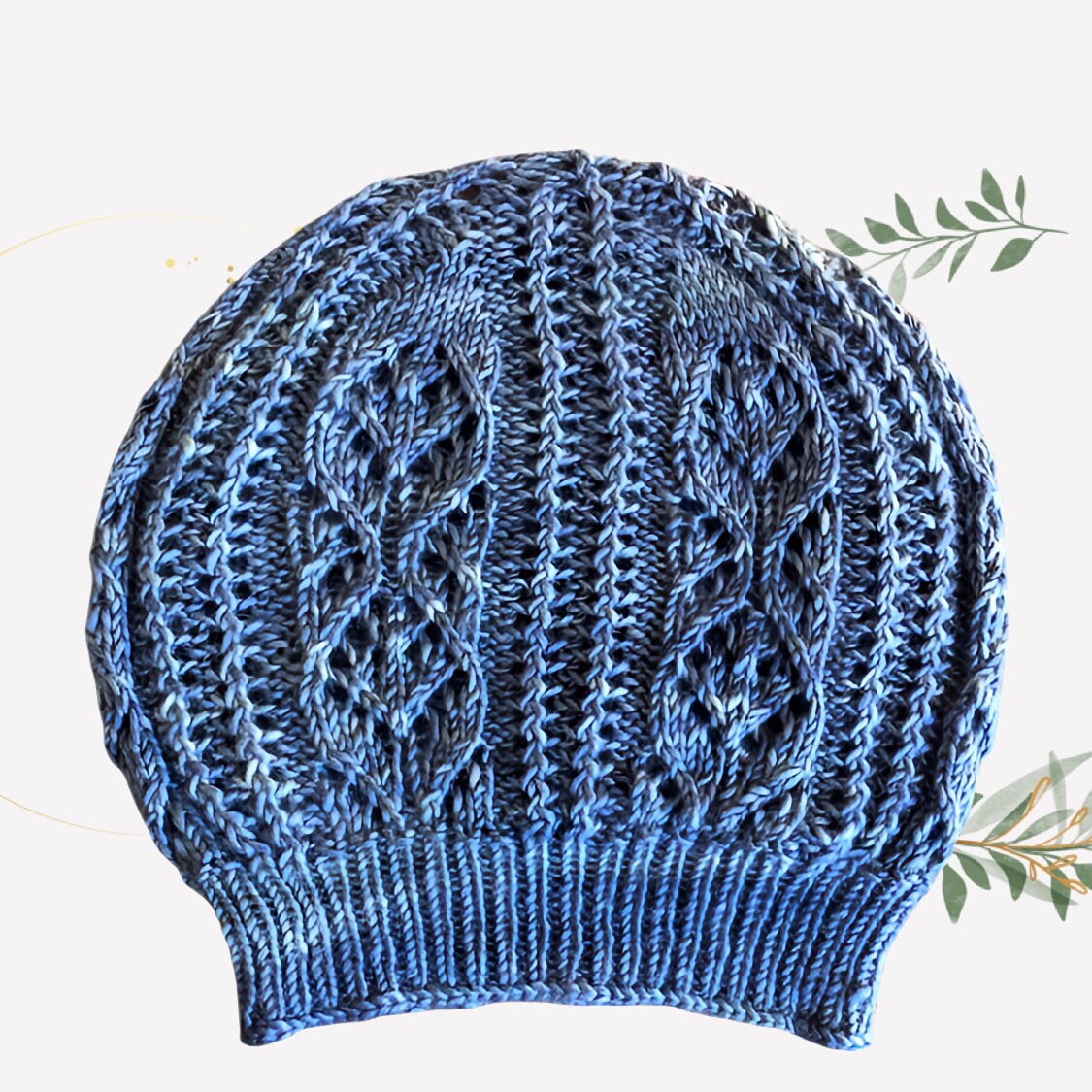 Saji Beanie Hat PDF pattern for knitters