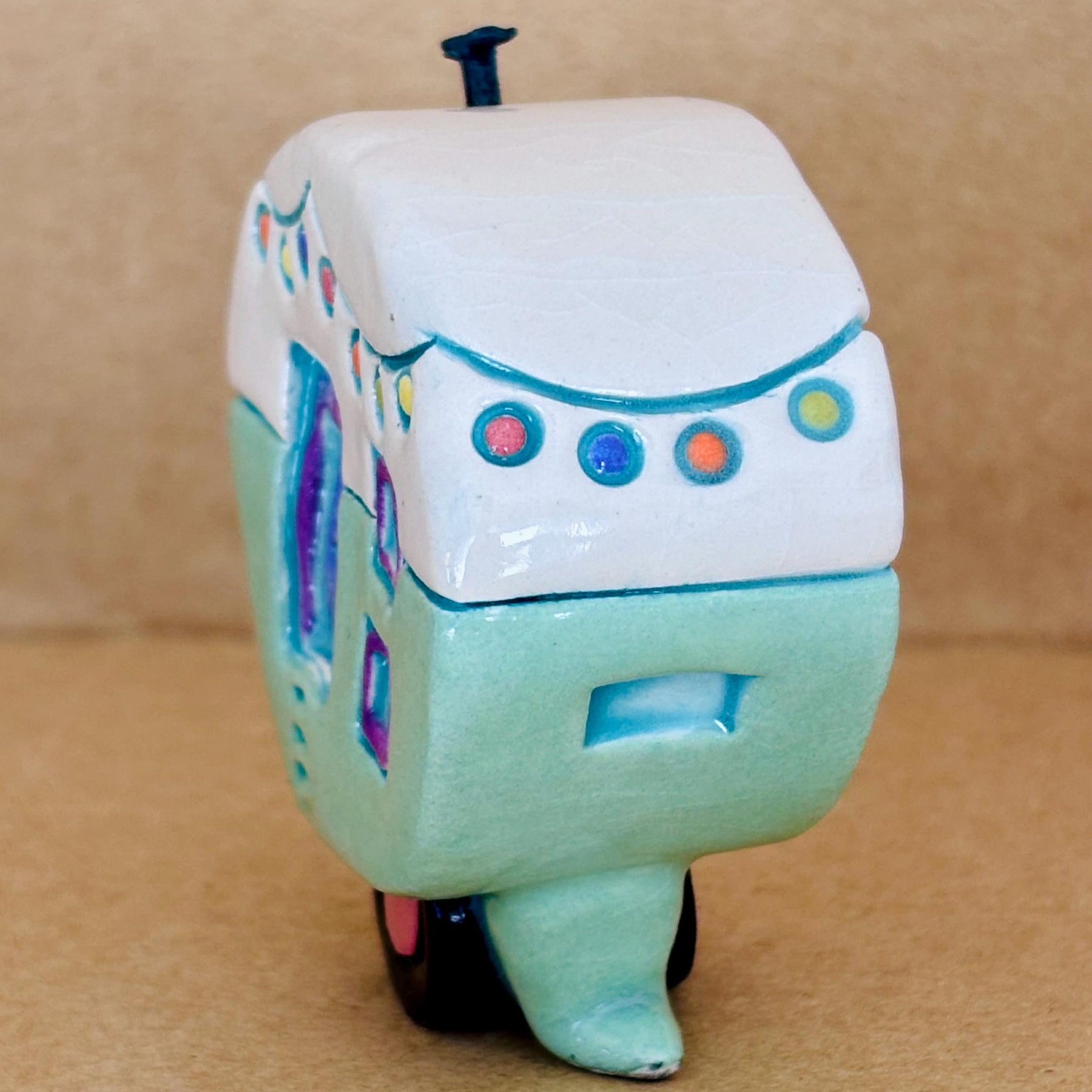 Small Retro Collectable Ceramic Caravan