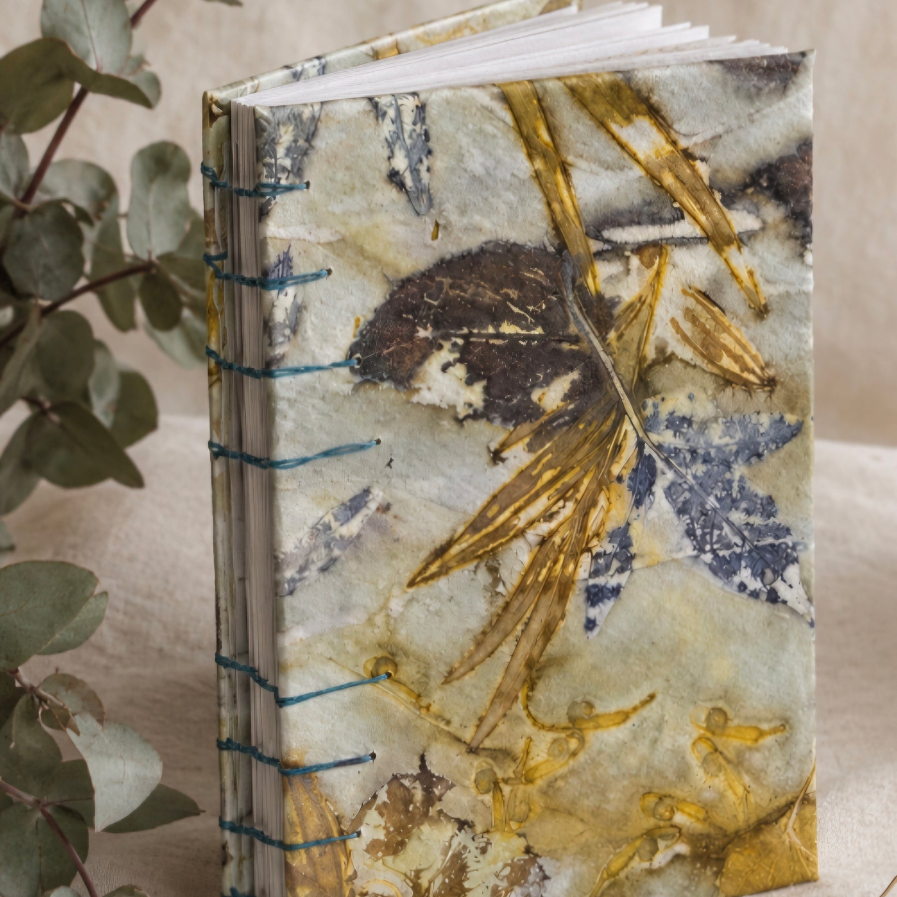 Golden Botanicals – Eco-Printed Journal